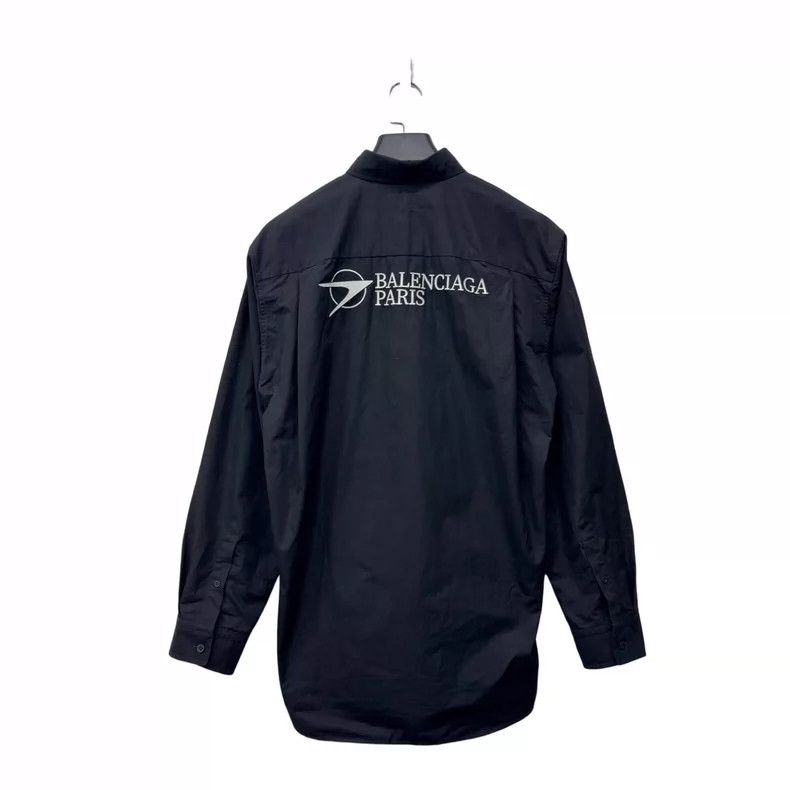 Balenciaga Balenciaga size 34 Black boomerang long sleeve shirt Size XS / US 0-2 / IT 36-38 - 2 Thumbnail