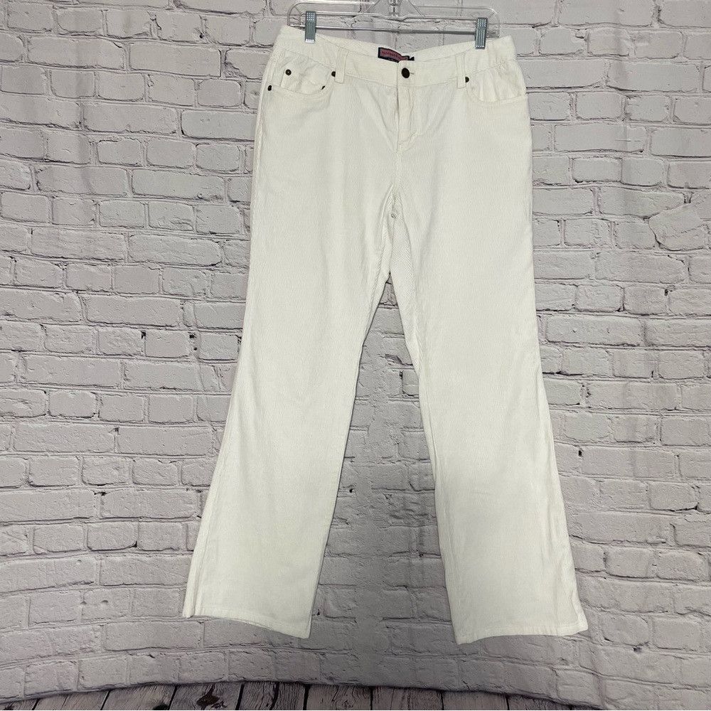 Vineyard Vines Vineyard Vines White Chilmark Corduroy Straight Leg Pants S Size 30" / US 8 / IT 44 - 2 Thumbnail