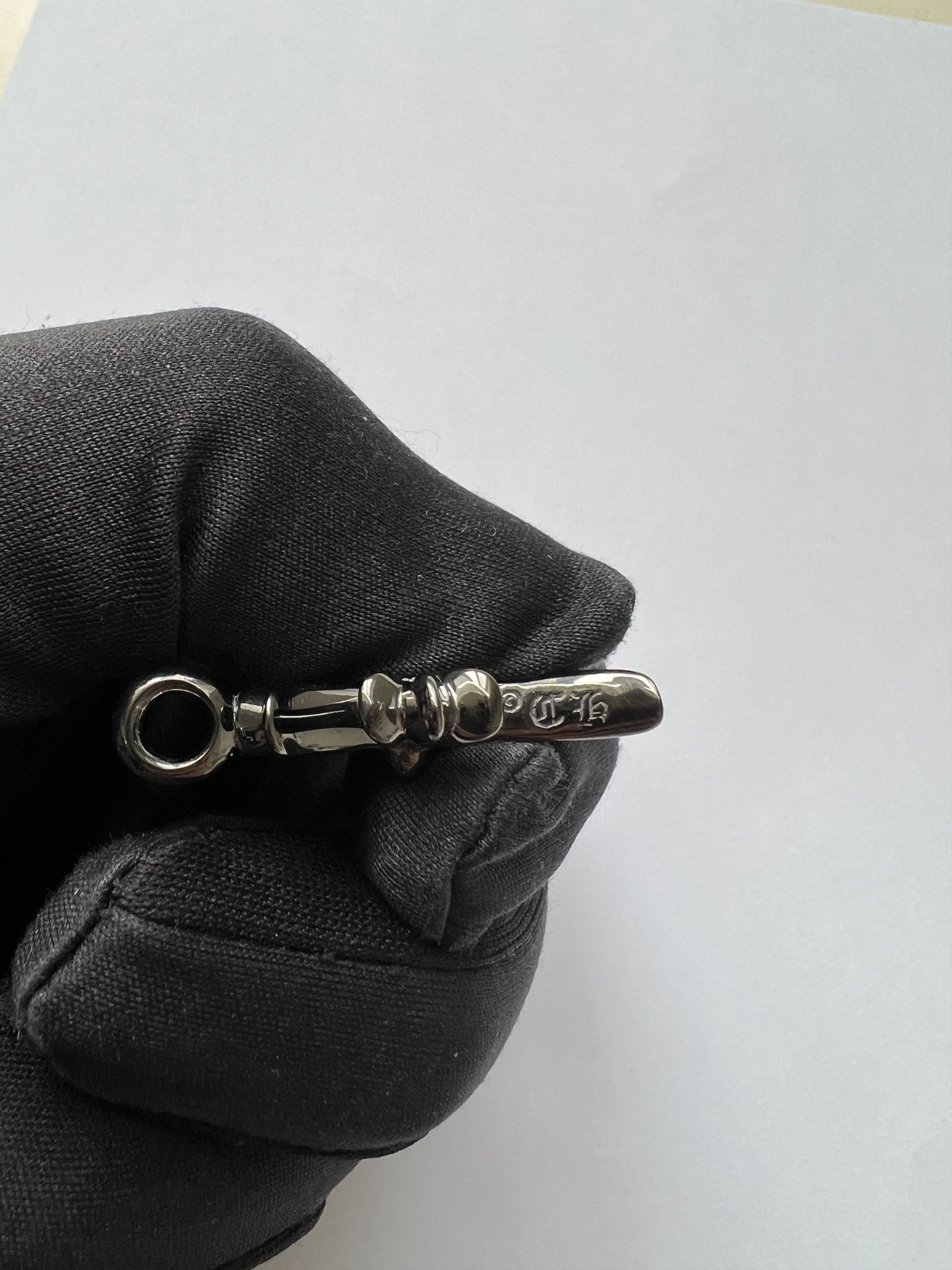 Chrome Hearts Chrome Hearts Silver Black Diamond Cross Charm Pendant Size ONE SIZE - 6 Thumbnail