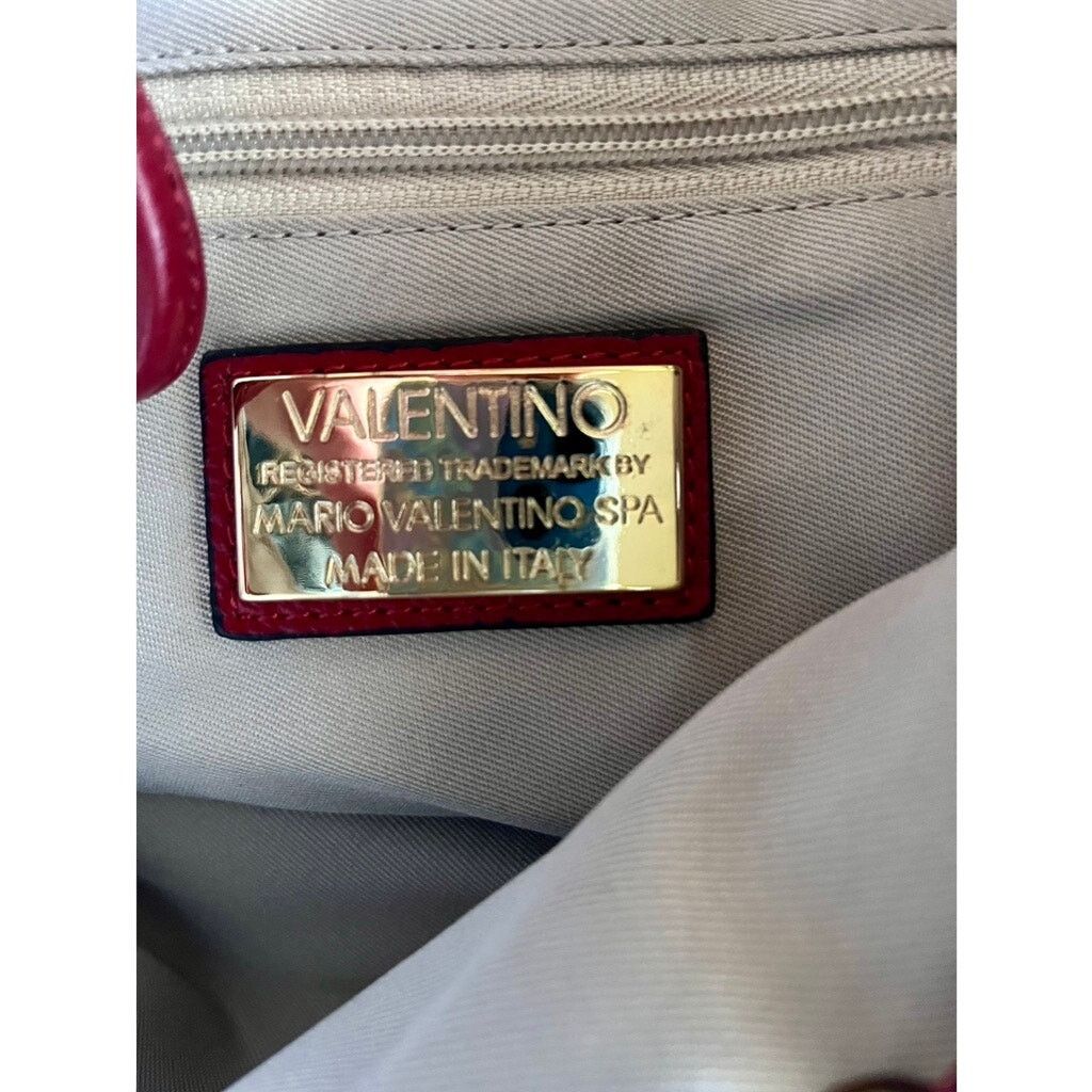 Mario Valentino Mario Valentino Red Leather Studded Backpack spa Size ONE SIZE - 4 Thumbnail