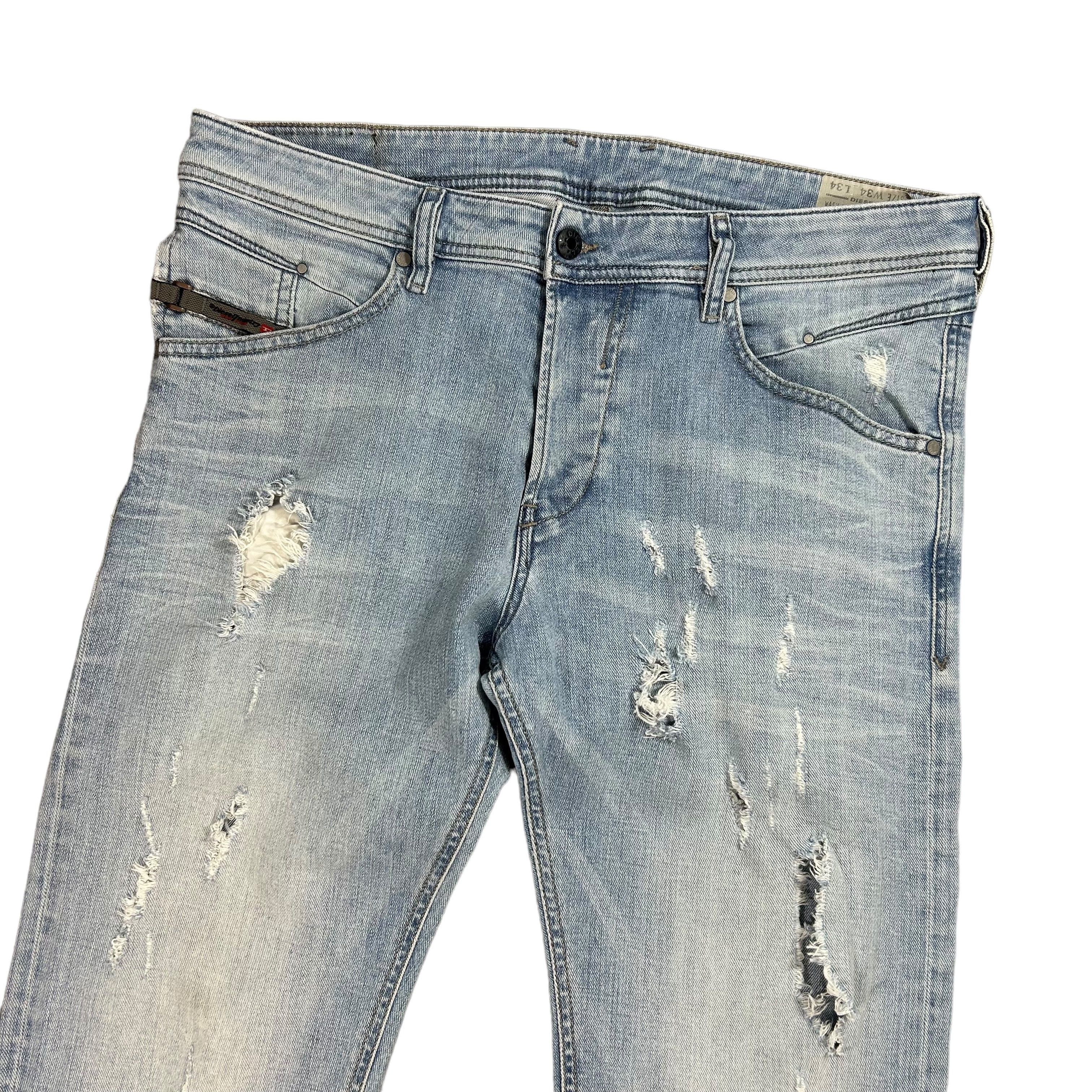 Diesel Diesel Belther Regular Slim Tapered Blue Denim Jeans W34L34 Size US 34 / EU 50 - 3 Thumbnail