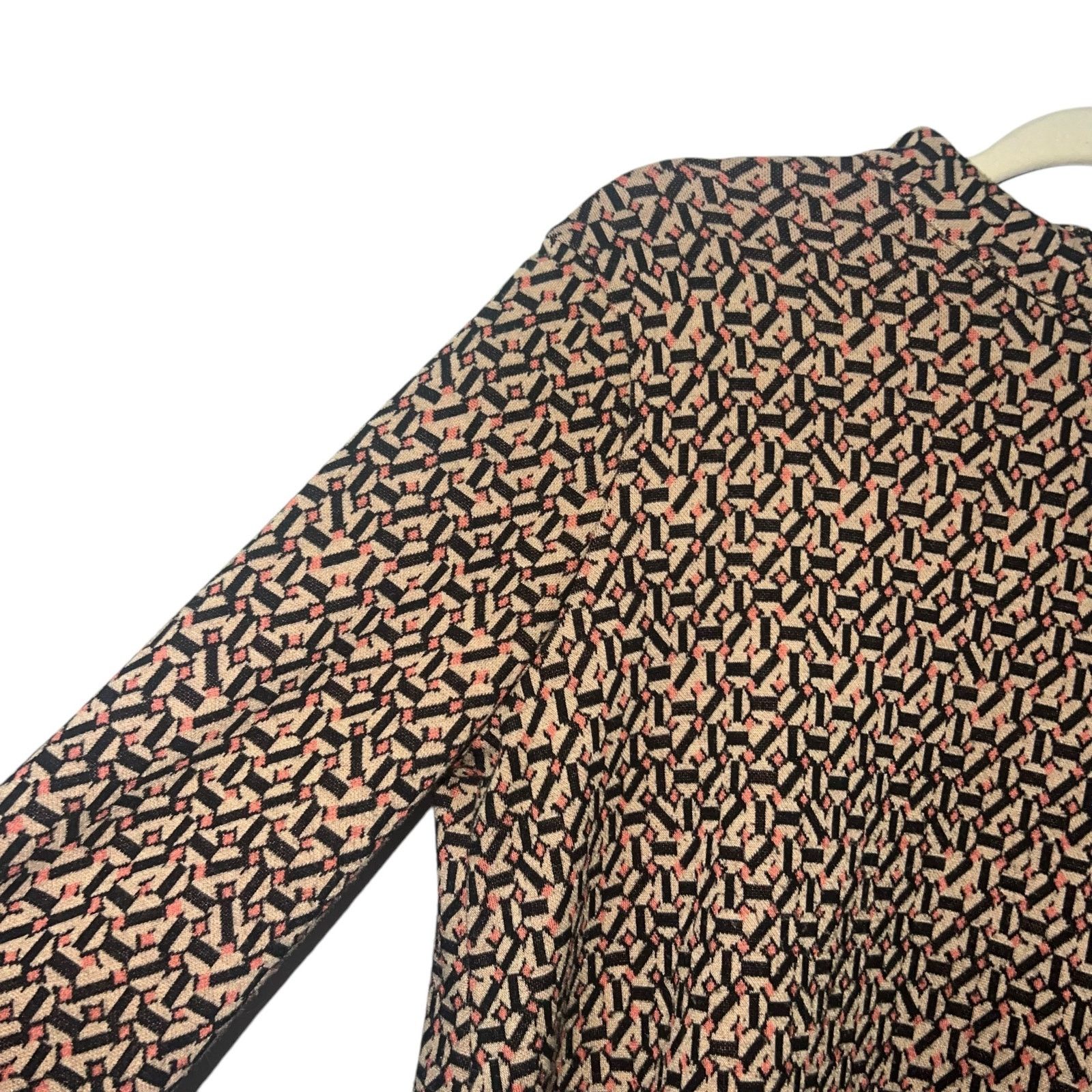 Other Tyler Bow Crissy Geo Print Mock Neck Tunic Faux Leather M Size M / US 6-8 / IT 42-44 - 8 Thumbnail