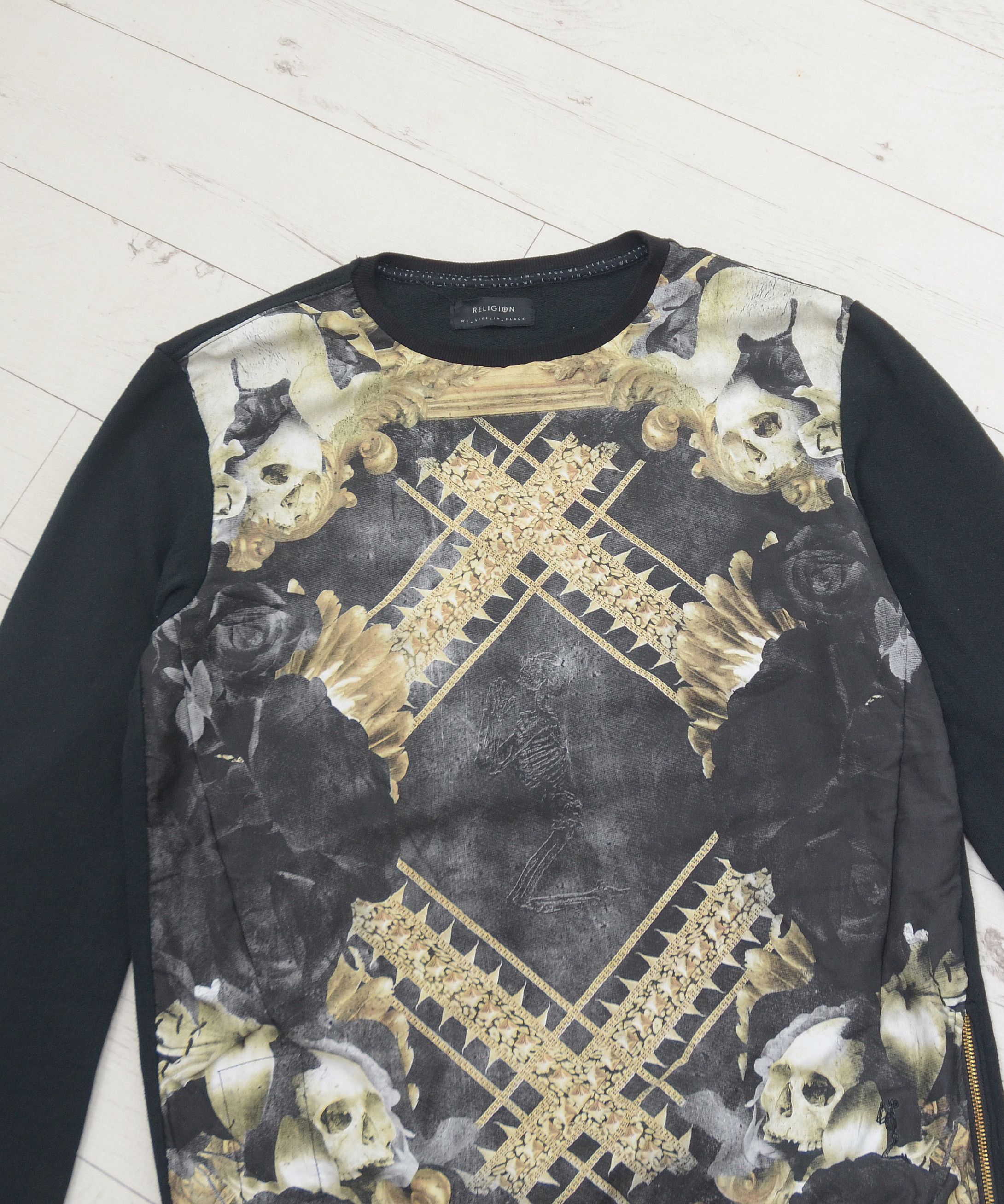 Japanese Brand Religion Sweatshirt Center Skull Skeleton Japanese Brand Size US M / EU 48-50 / 2 - 2 Thumbnail