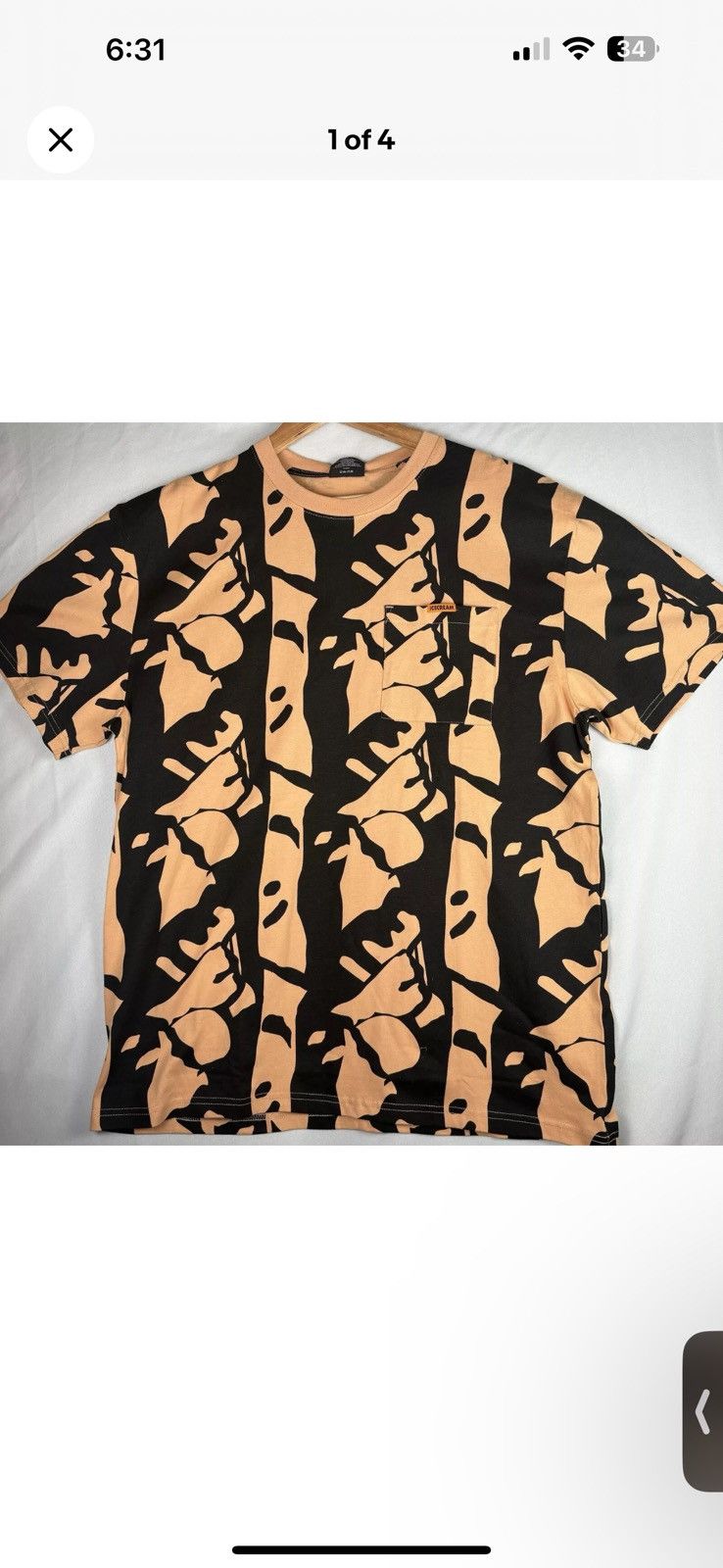 Icecream Icecream beige camo pocket t shirt xl Size US XL / EU 56 / 4 - 3 Thumbnail