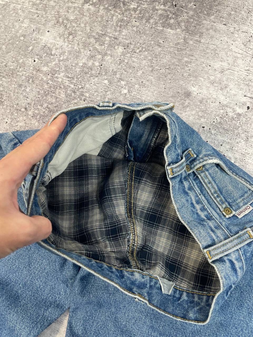 Carhartt Vintage 90s Carhartt Flannel Denim Jeans Work Wear Y2K Size US 32 / EU 48 - 10 Thumbnail