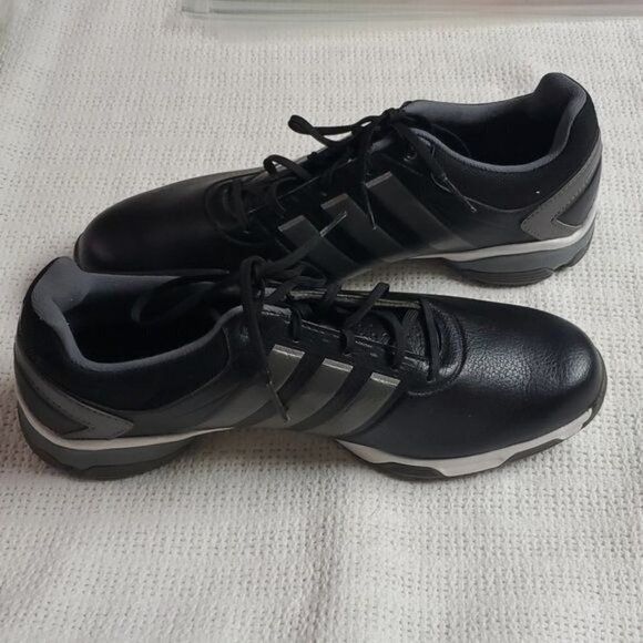 Adidas Adidas Adipower Sz. 9.5 Black & Silver Golf Shoes Size US 9.5 / EU 42-43 - 2 Thumbnail