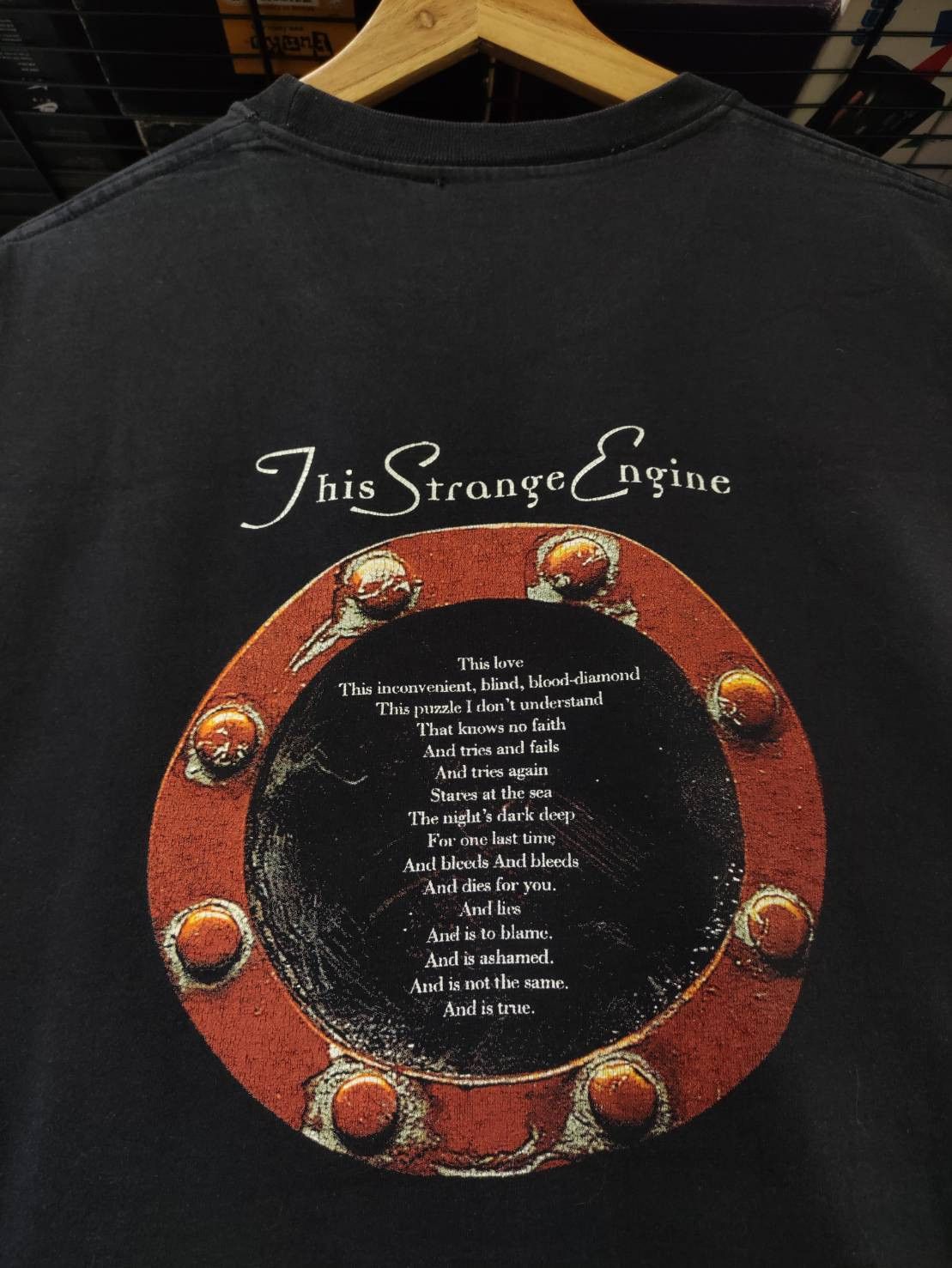 Band Tees Vtg 90's Marillion " This Strange Engine " Album Promo Size US L / EU 52-54 / 3 - 9 Thumbnail