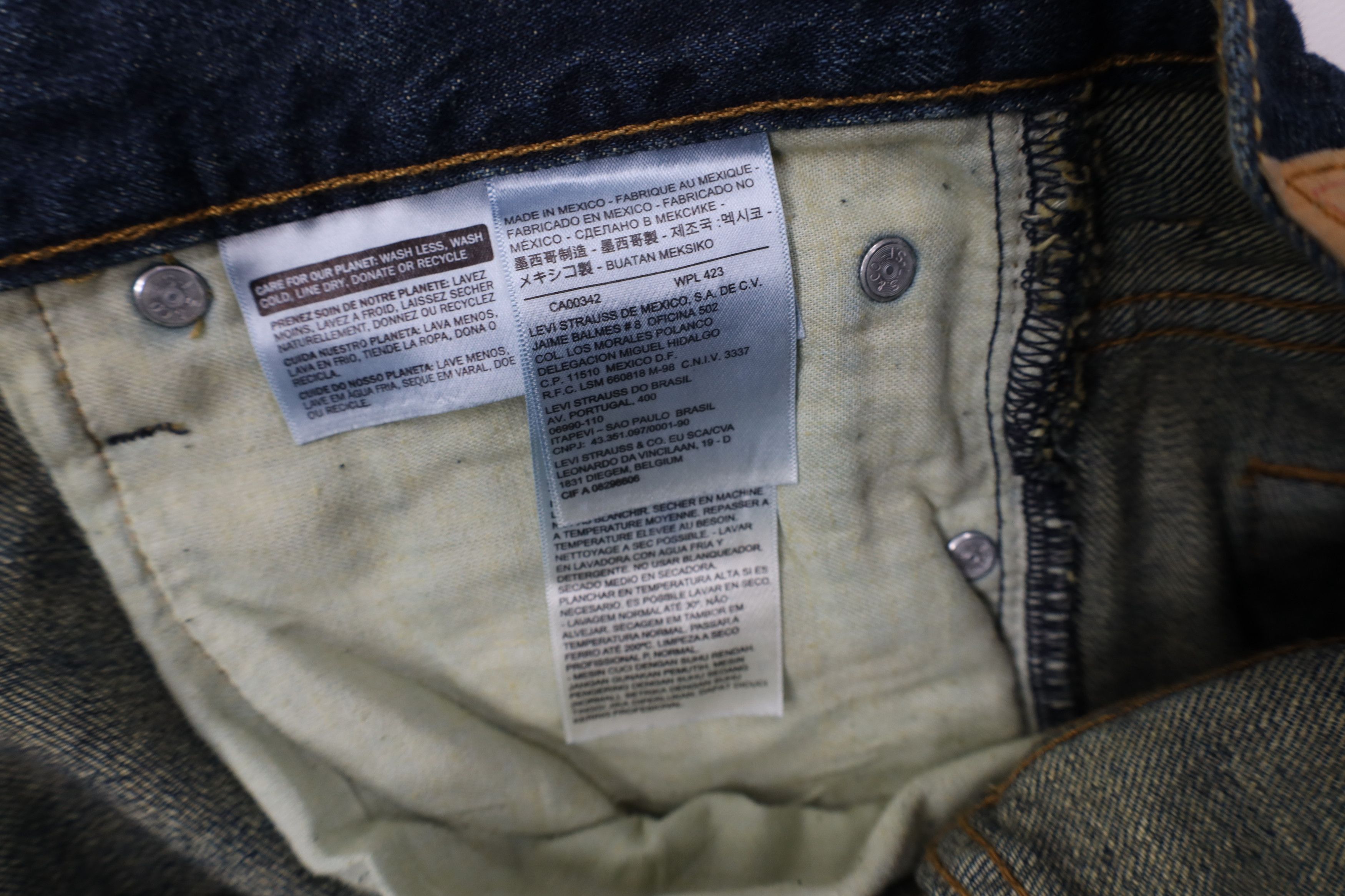 Levi's Vintage Y2K Levis 569 Straight Wide Leg Denim Jeans Blue Size US 32 / EU 48 - 7 Thumbnail