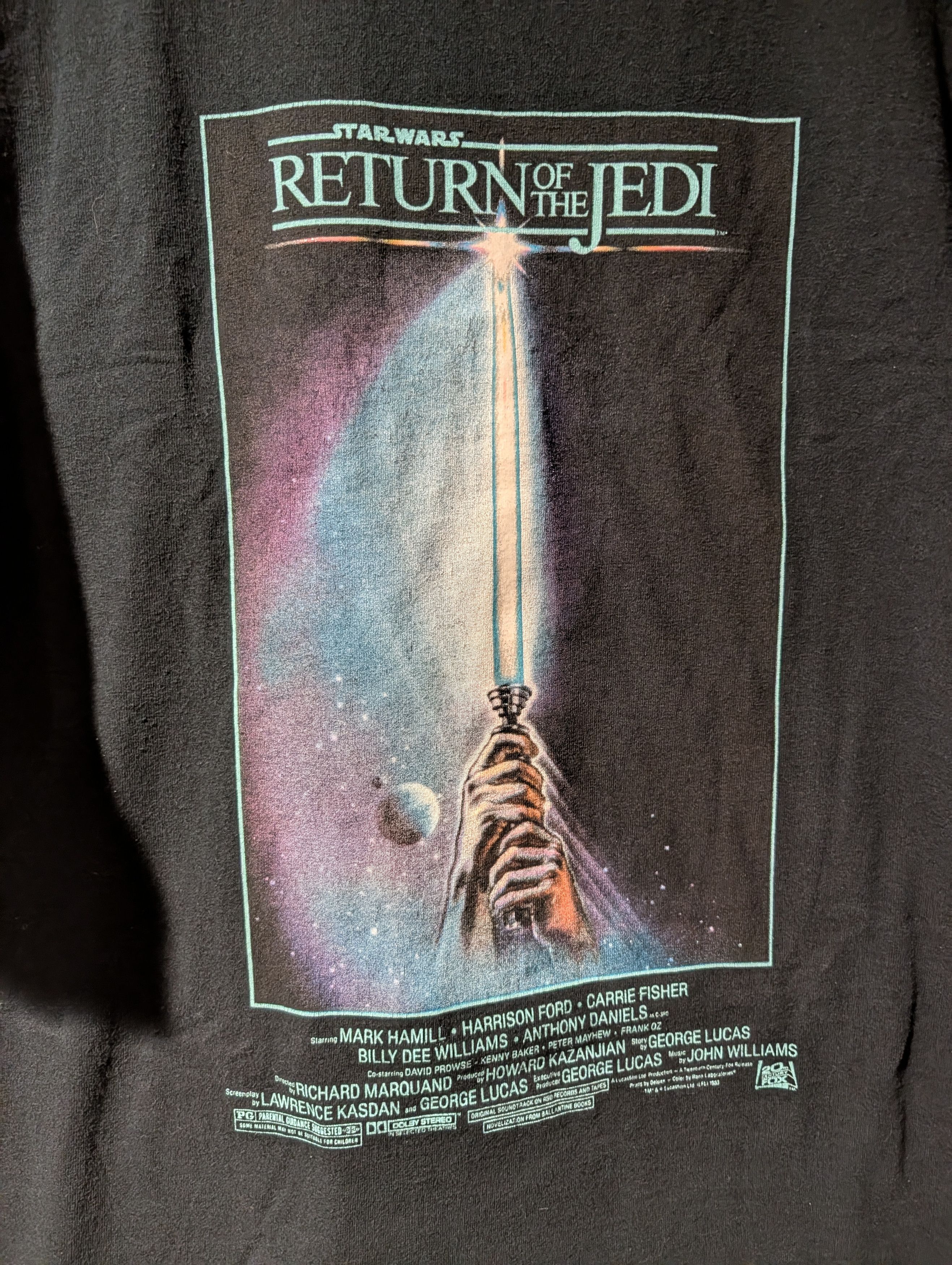 Star Wars Star Wars Return of the Jedi Movie Poster Glow Dark T-Shirt Size US XXL / EU 58 / 5 - 2 Thumbnail