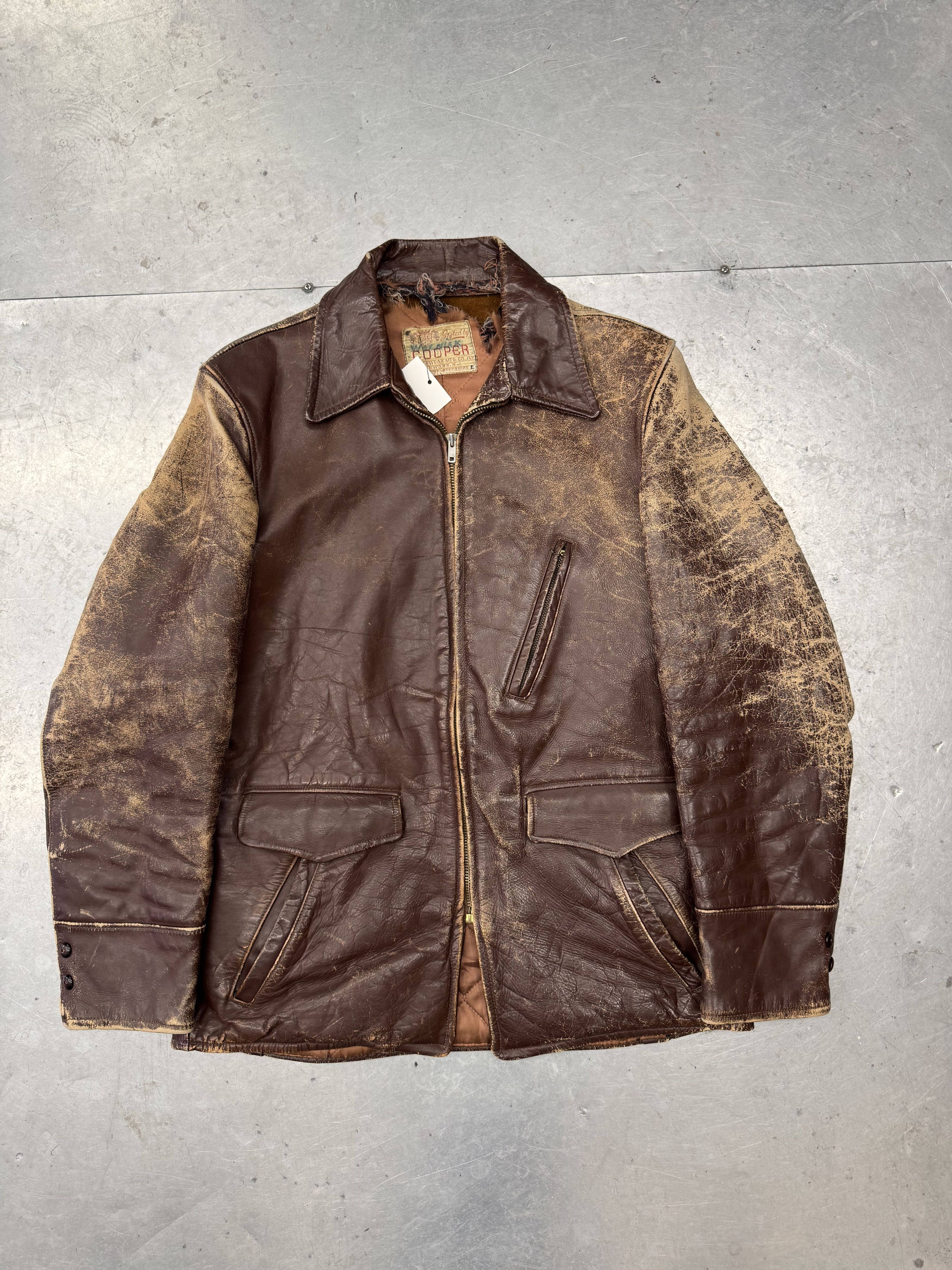 Cooper Vintage Leather Jacket Size US S / EU 44-46 / 1 - 1 Thumbnail