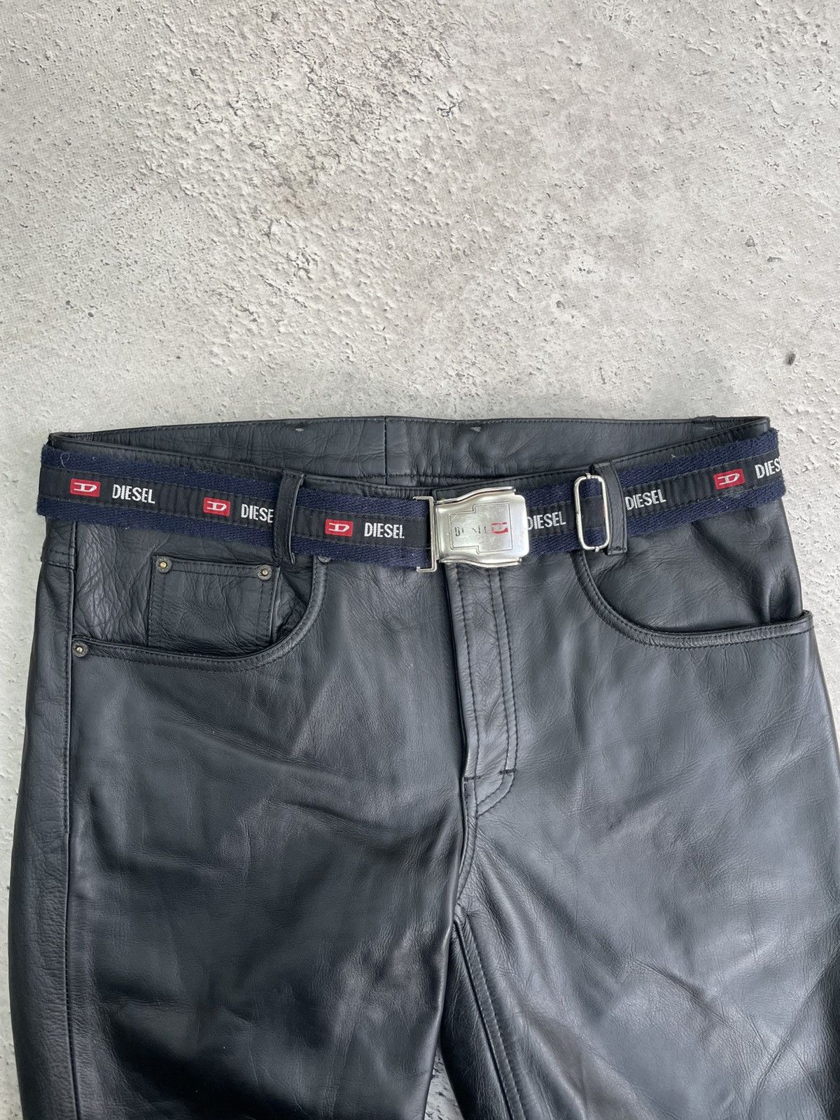 Diesel × Vintage VINTAGE Y2K HYPE MONOGRAM DIESEL AVANT GARDE BELT LEATHER Size ONE SIZE - 3 Thumbnail