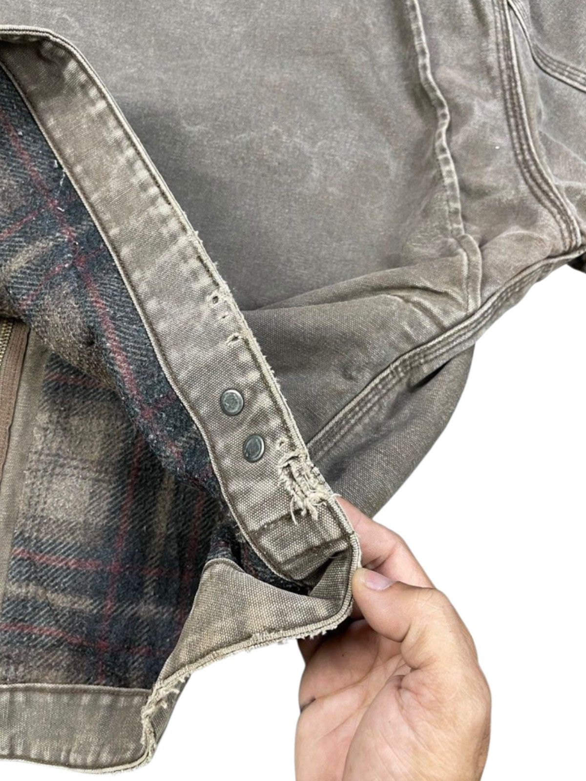 Carhartt Vintage Carhartt J97CHT Blanked Lines Detroit Jacket Size US XL / EU 56 / 4 - 6 Thumbnail