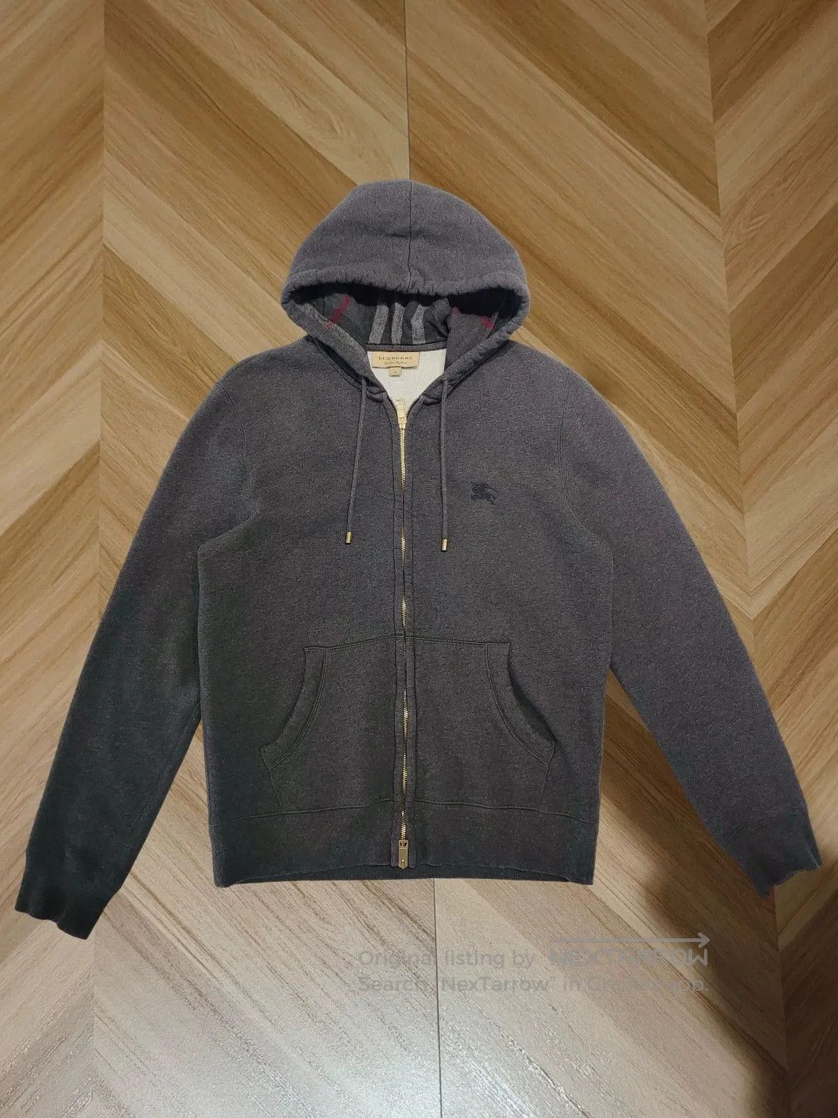 Burberry burberry embroidered hoodie in dark gray. Size US M / EU 48-50 / 2 - 1 Thumbnail
