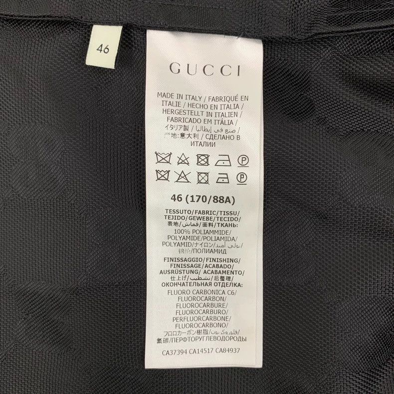 Gucci Gucci Black logo dark pattern full print hooded drawstring Size US S / EU 44-46 / 1 - 6 Thumbnail