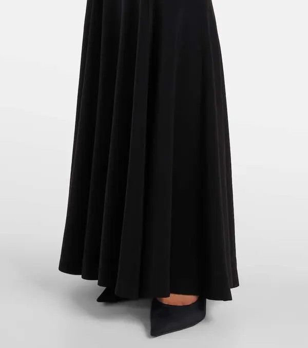 Saint Laurent Paris o1bcso1str1125 Long Turtleneck Dress in Black Size XL / US 12-14 / IT 48-50 - 7 Thumbnail
