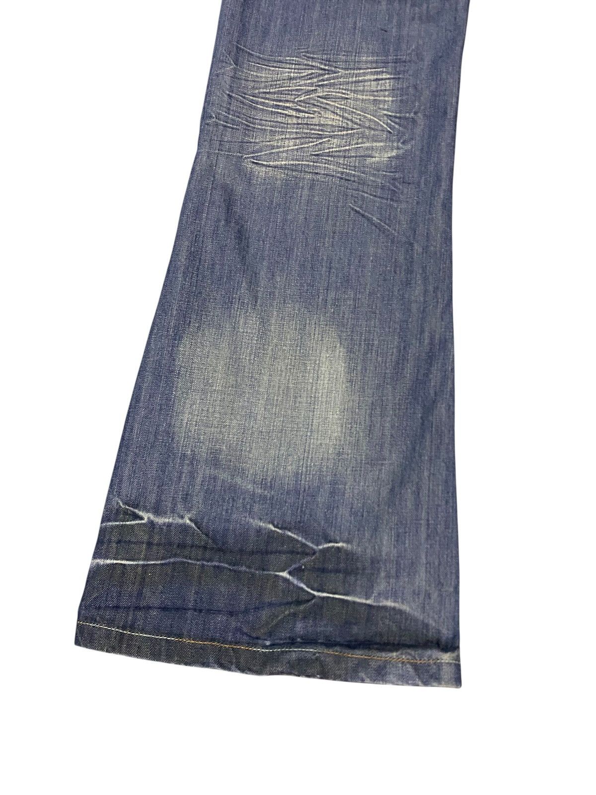 If Six Was Nine Rare Design Vintage Japanese Brand Drive Flared Jeans 2000s Size US 27 - 11 Thumbnail