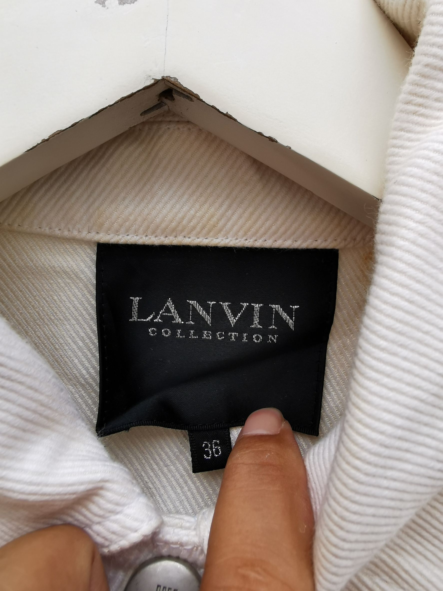 Lanvin 🔴Lanvin white denim jacket🔴 Size XS / US 0-2 / IT 36-38 - 10 Thumbnail