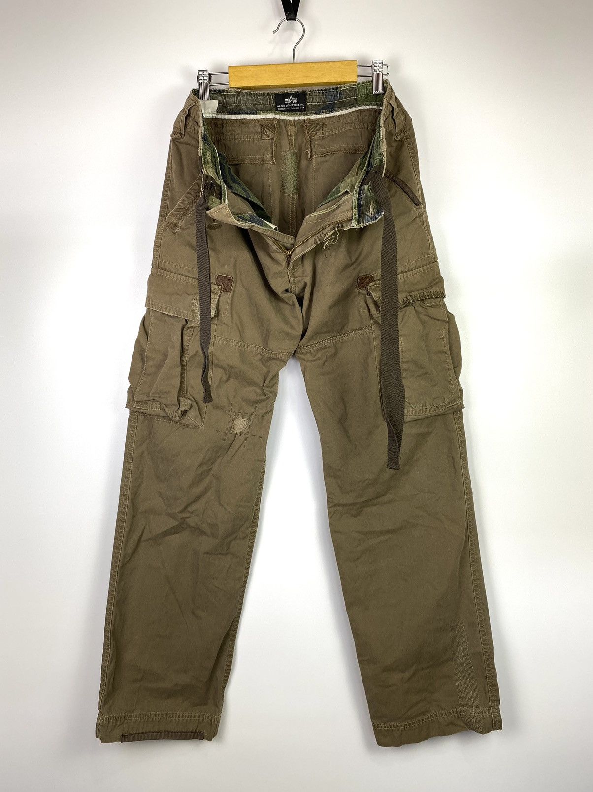 Alpha Industries Alpha industries cargo adjustable patchwork pant Size US 33 - 2 Thumbnail