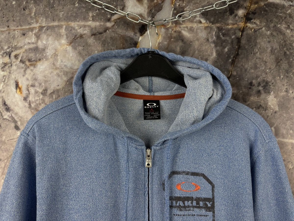 Oakley Oakley Full Zip Hoodie Light Blue Sweatshirt Men’s Size XL Size US XL / EU 56 / 4 - 2 Thumbnail