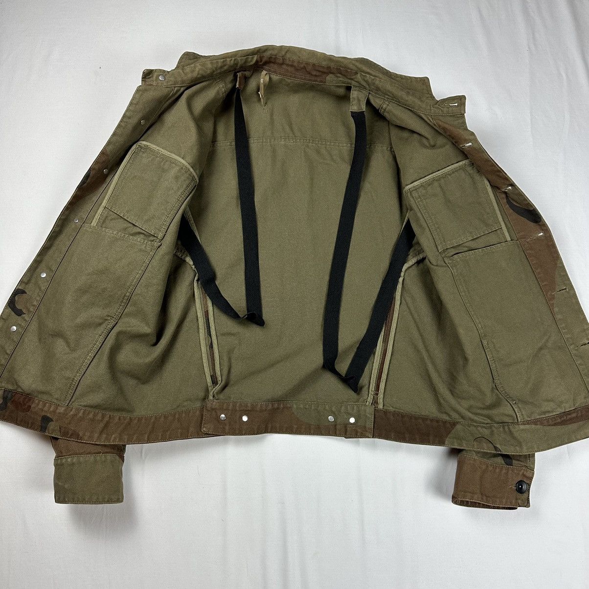 Boris Bidjan Saberi 11 By Boris Bidjan Saberi Camo Denim Jacket Size US L / EU 52-54 / 3 - 8 Thumbnail