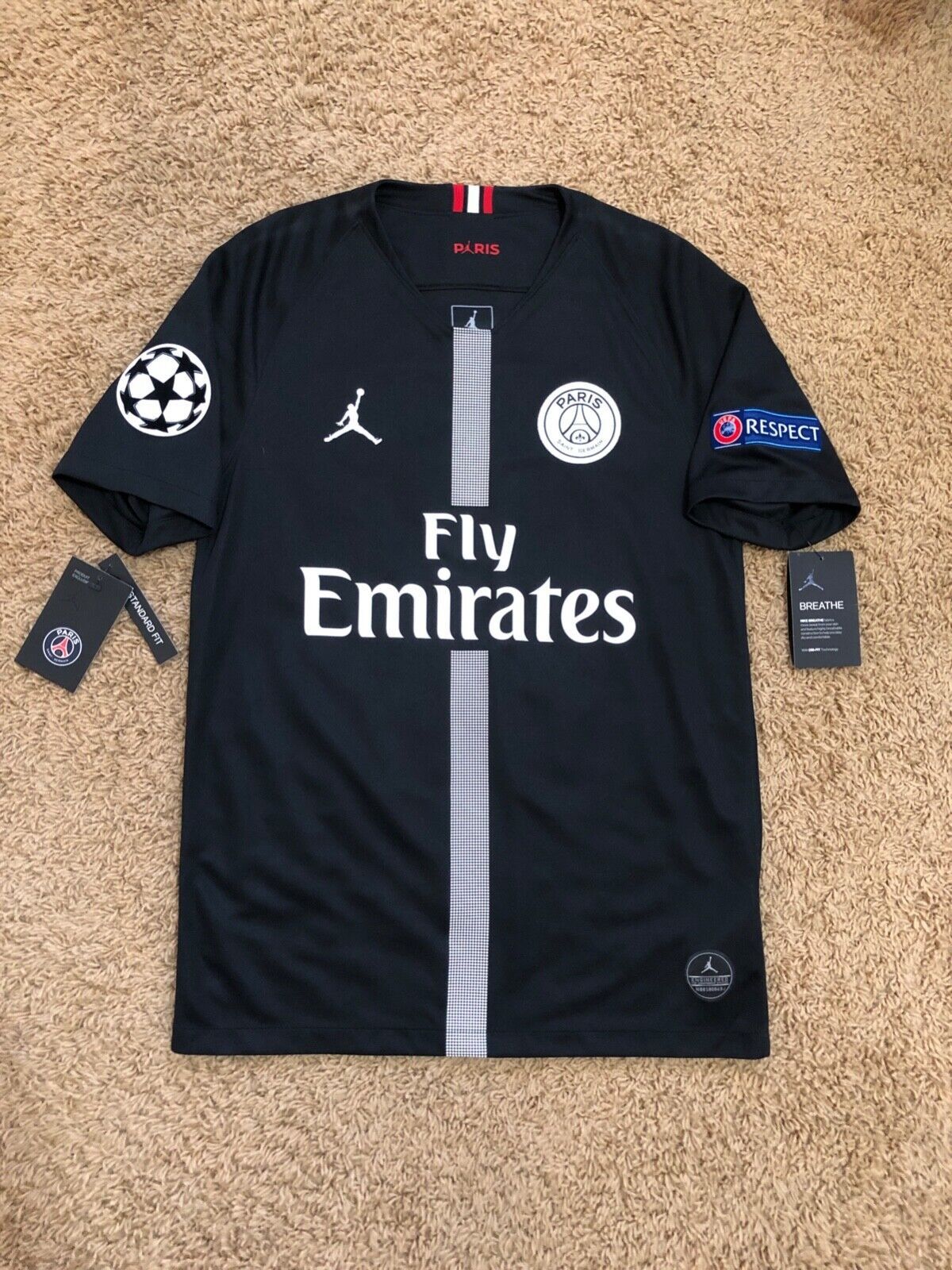 PSG Jordan Nike 2018/2019 Choupo-Moting Soccer Jersey Sz S