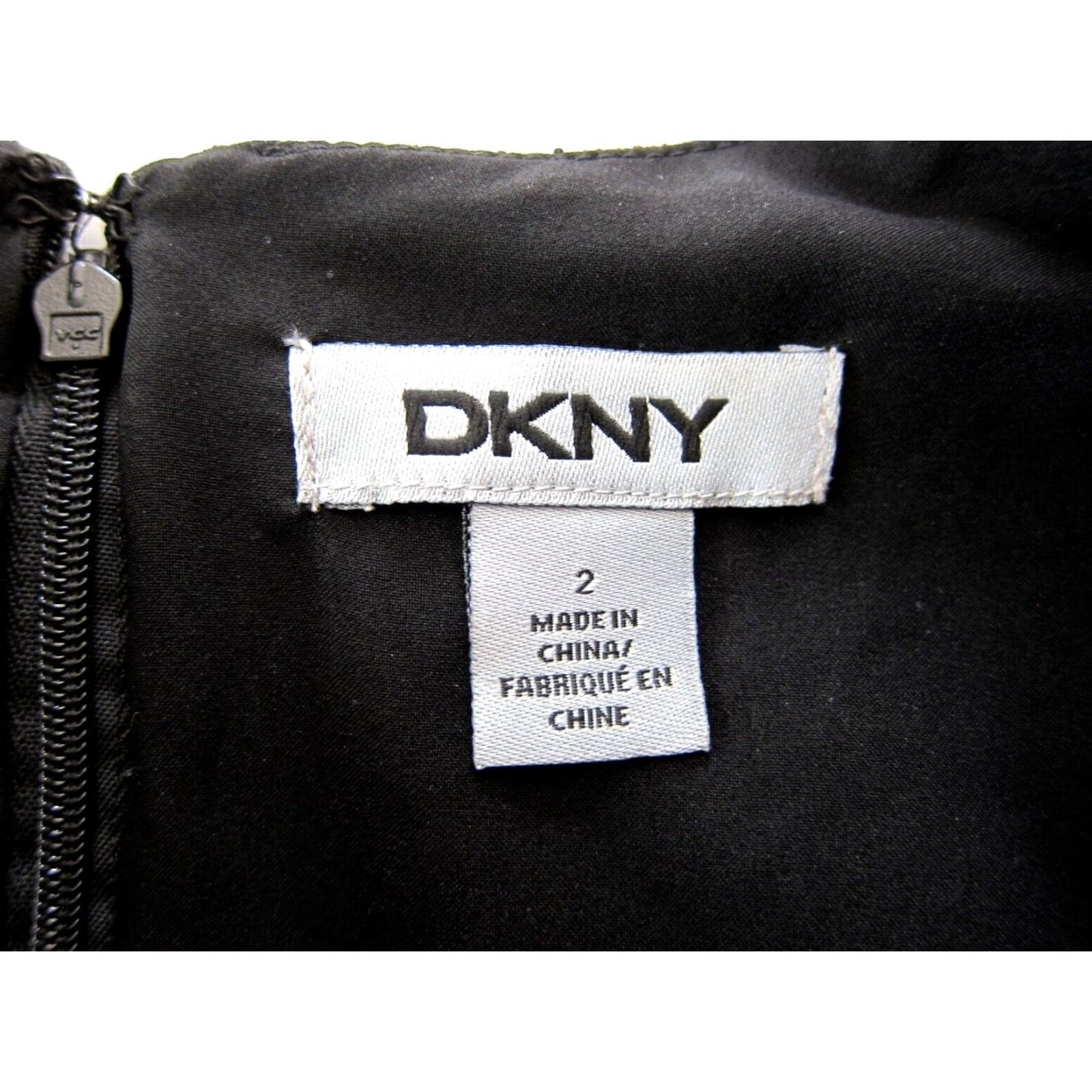 DKNY VINTAGE DKNY Black Shimmer Sleeveless Straight Sheath Tunic Work Party Dress Women 2 Size XS / US 0-2 / IT 36-38 - 4 Thumbnail