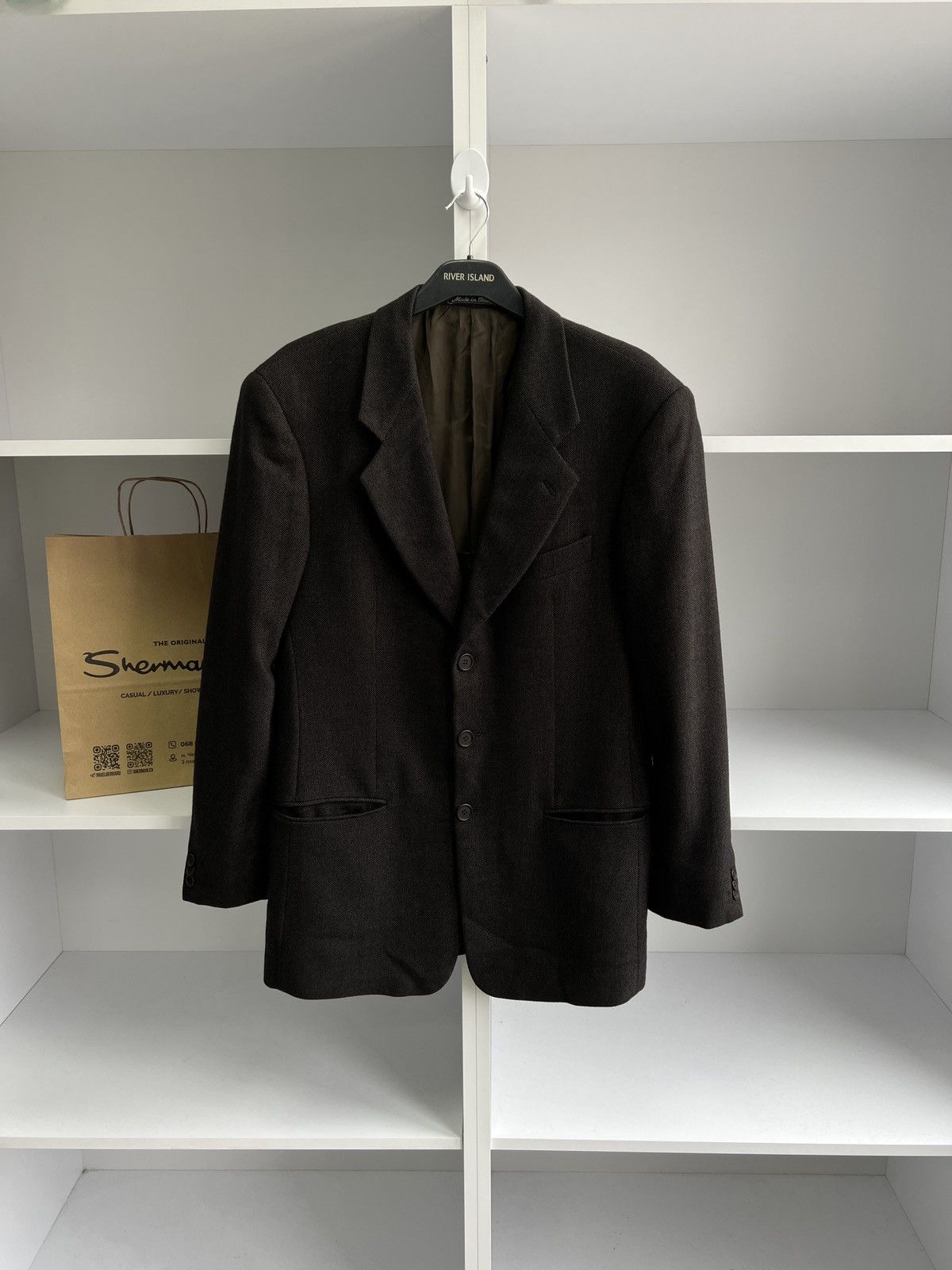 Designer × Giorgio Armani × Vintage Vintage Giorgio Armani Luxury Old Money Style Blazer Size 48R - 1 Thumbnail