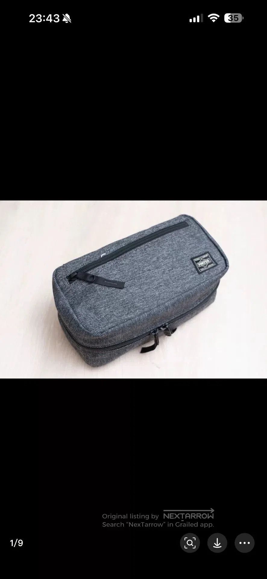 Porter Porter Wash Bag Storage Pouch. Size ONE SIZE - 2 Thumbnail