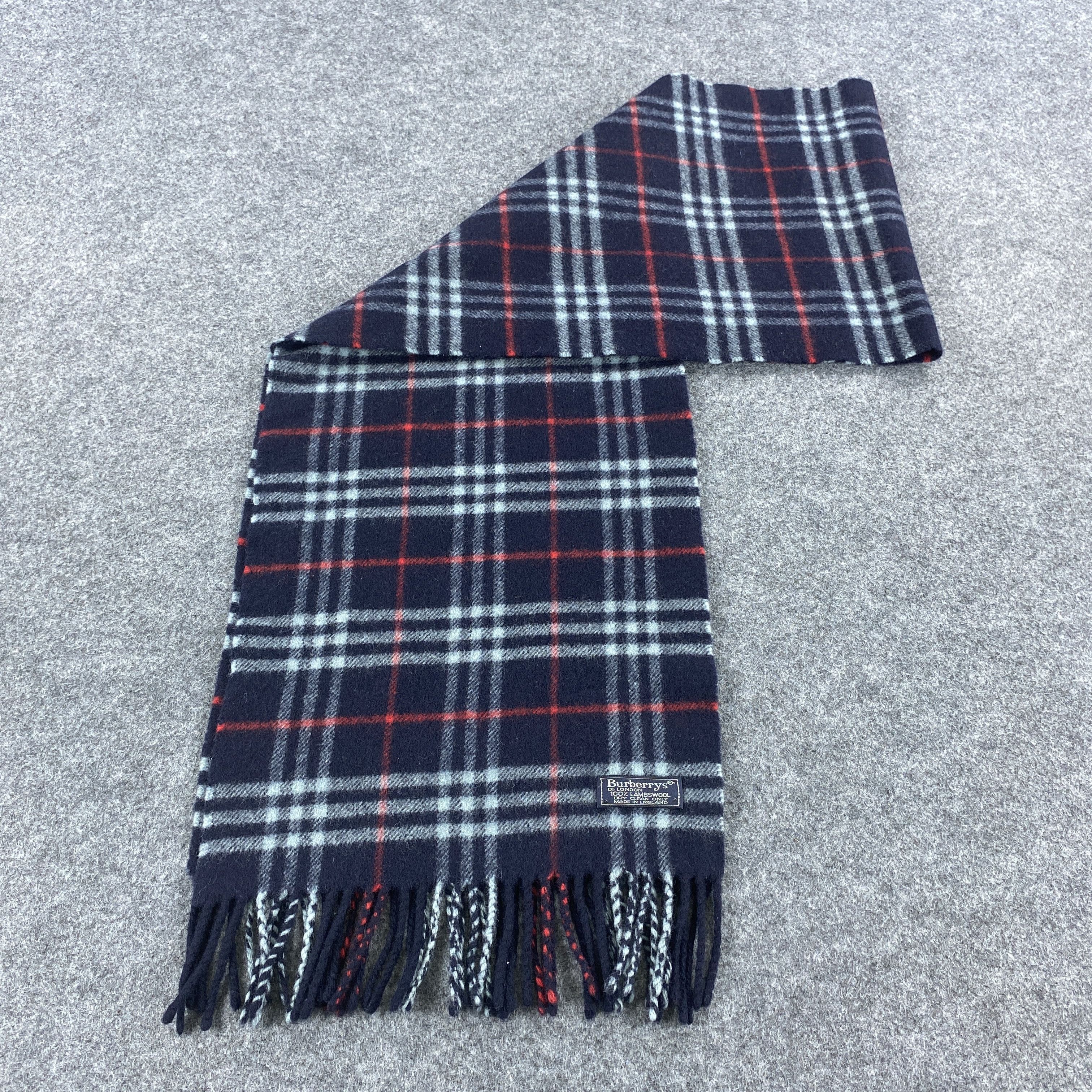 Burberry × Vintage GF10564 Burberry Scarf Neck Wear Muffler Nova Check Size ONE SIZE - 7 Thumbnail