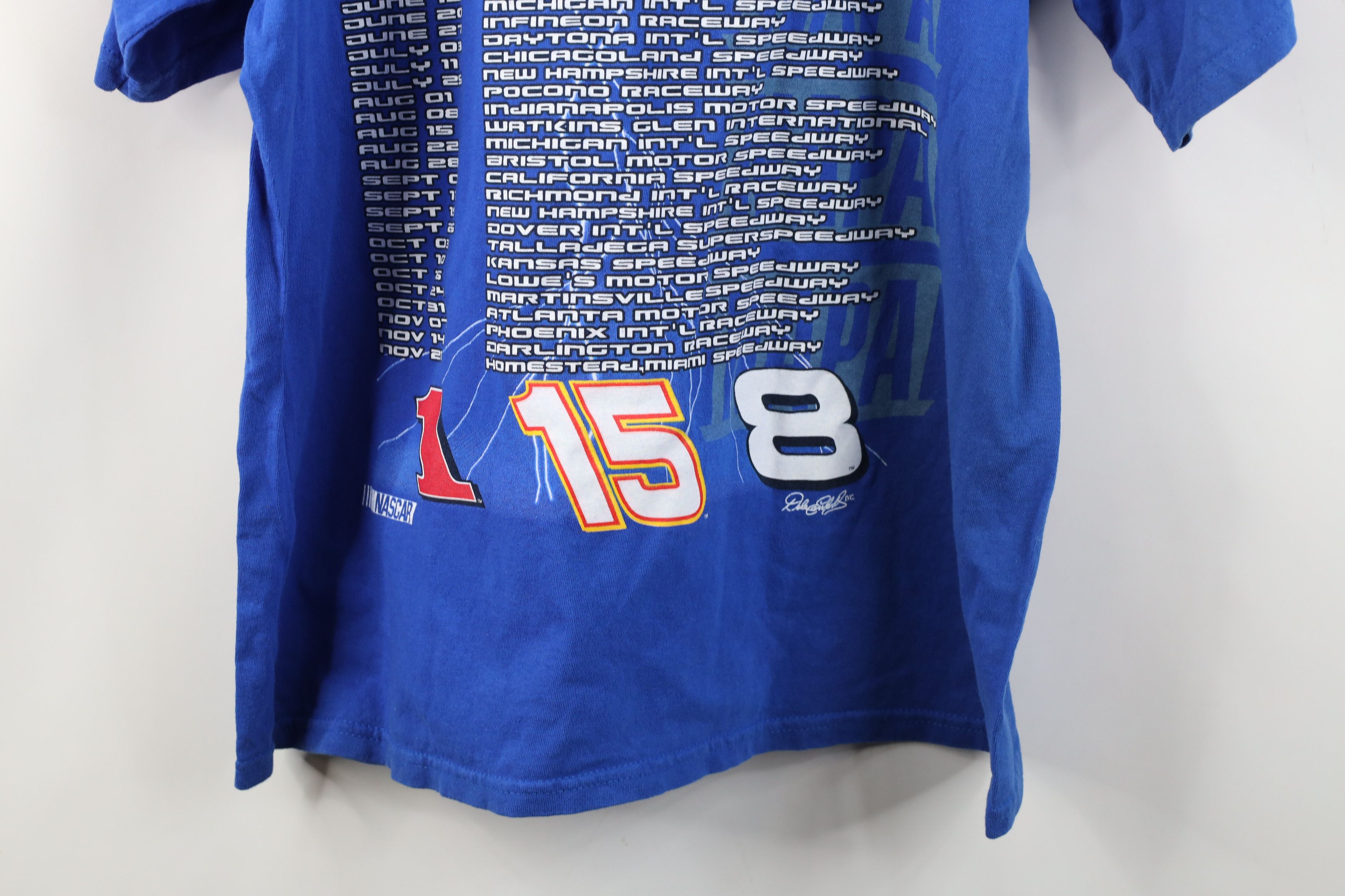 Vintage Vintage Y2K 2004 NASCAR Racing Short Sleeve T-Shirt Blue Size US XL / EU 56 / 4 - 15 Thumbnail