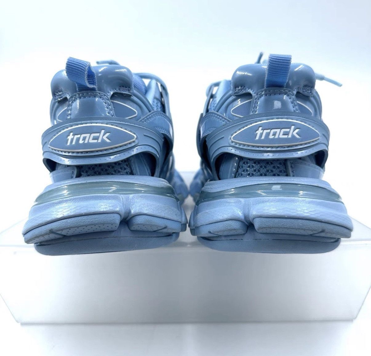 Balenciaga Balenciaga Ice Blue Track Dad Sneakers K12 Size US 7 / IT 37 - 6 Thumbnail
