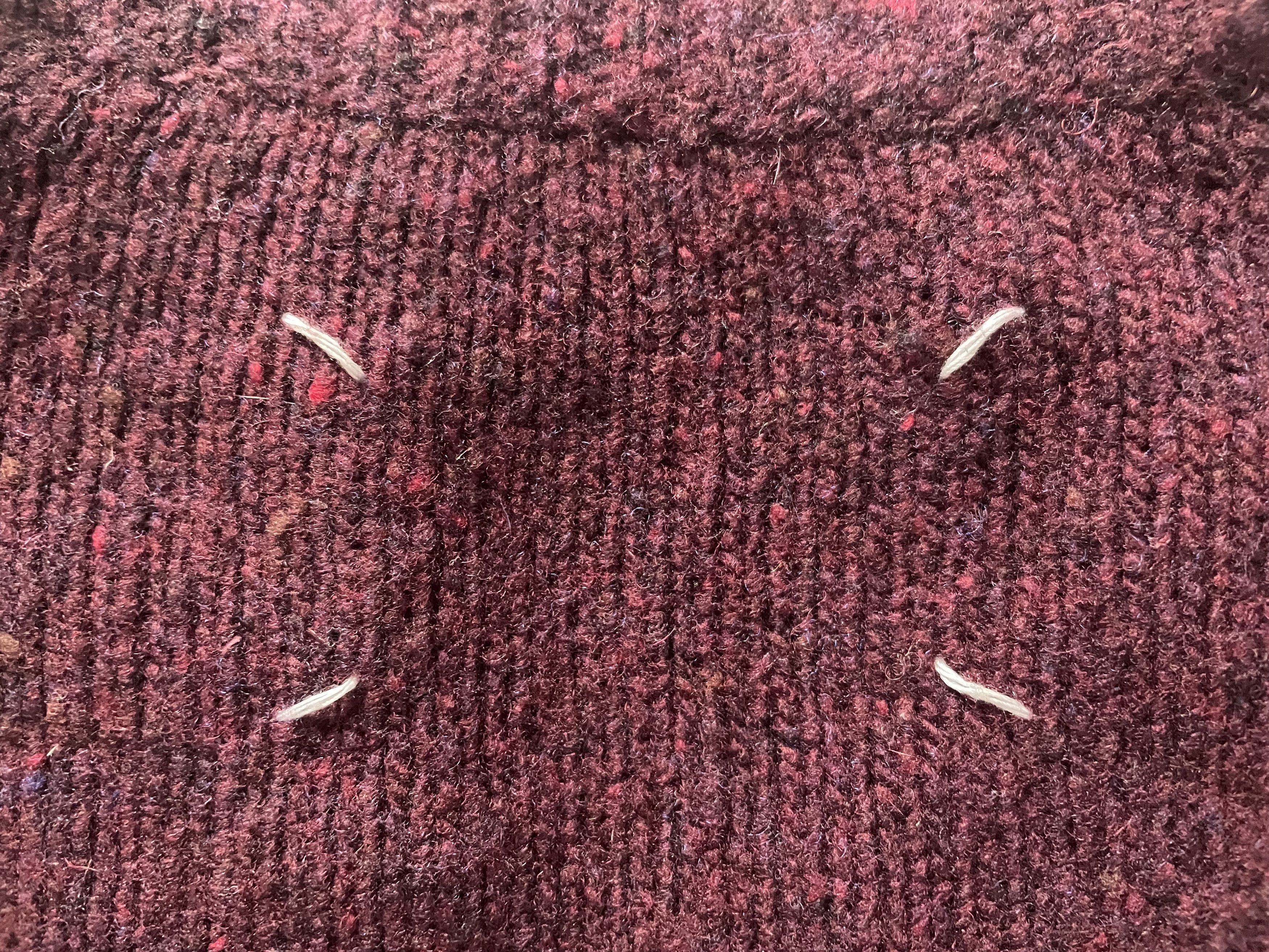 Maison Margiela Martin Margiela Sweater in Burgundy/Wine Colorway Size US M / EU 48-50 / 2 - 4 Thumbnail