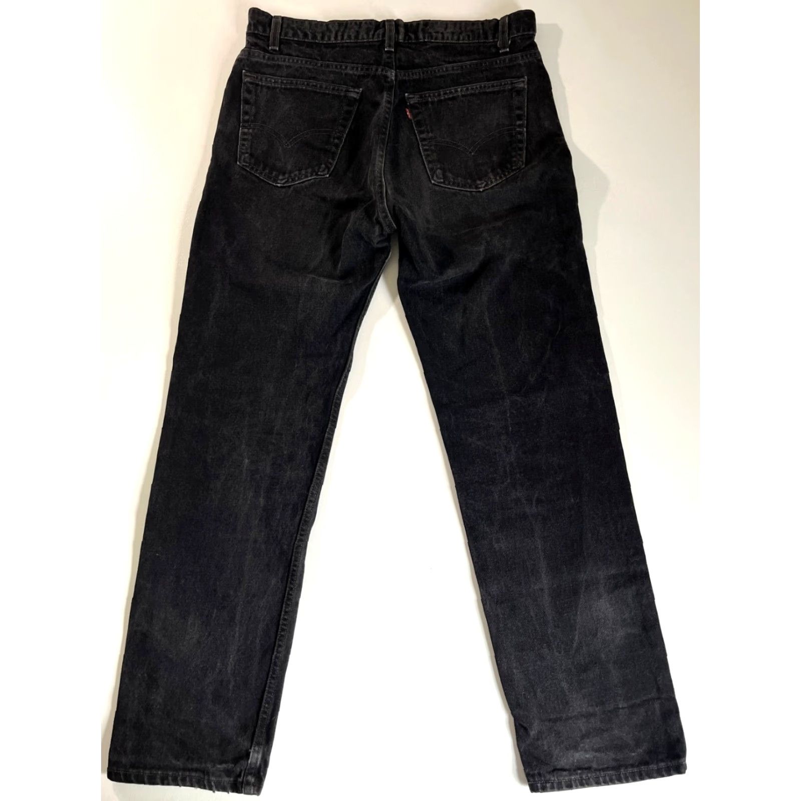 Levi's VINTAGE Levi's 505 Jeans Regular Fit Straight Black 33x32 Mens 90s USA Americana Denim Cotton Zip Pockets 36x32? Size US 33 - 2 Thumbnail