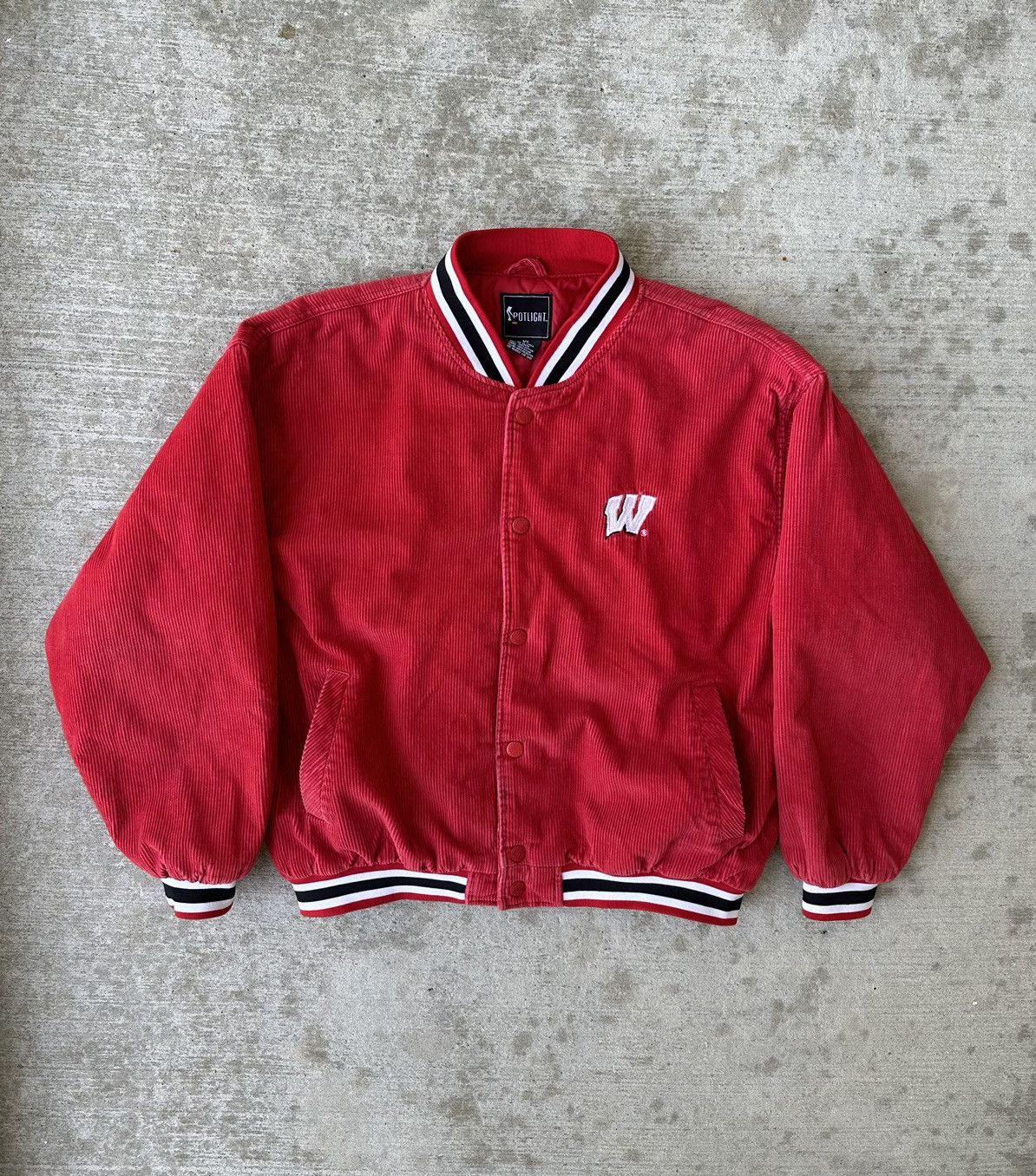 Vintage Wisconsin Badgers Corduroy Bomber Jacket Grailed