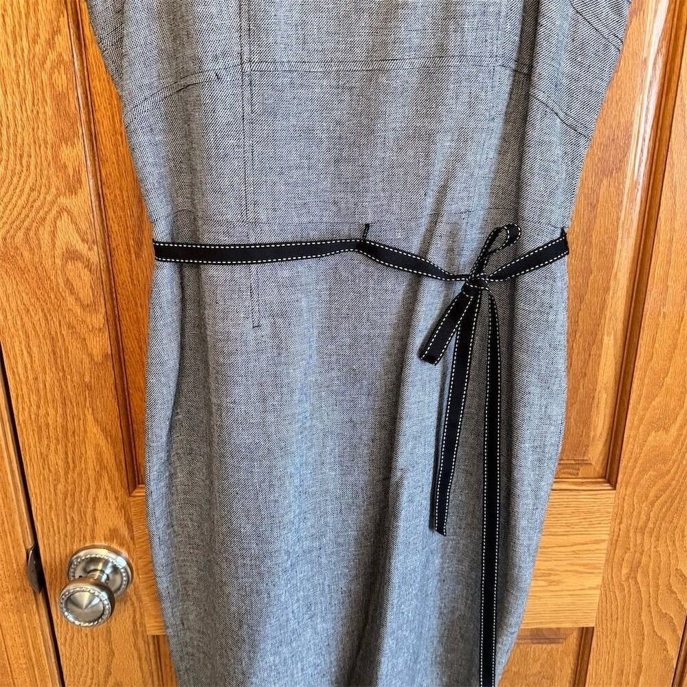 Calvin Klein Calvin Klein Women's Gray Tweed Sheath Dress Size 12 Knee L Size XL / US 12-14 / IT 48-50 - 3 Thumbnail
