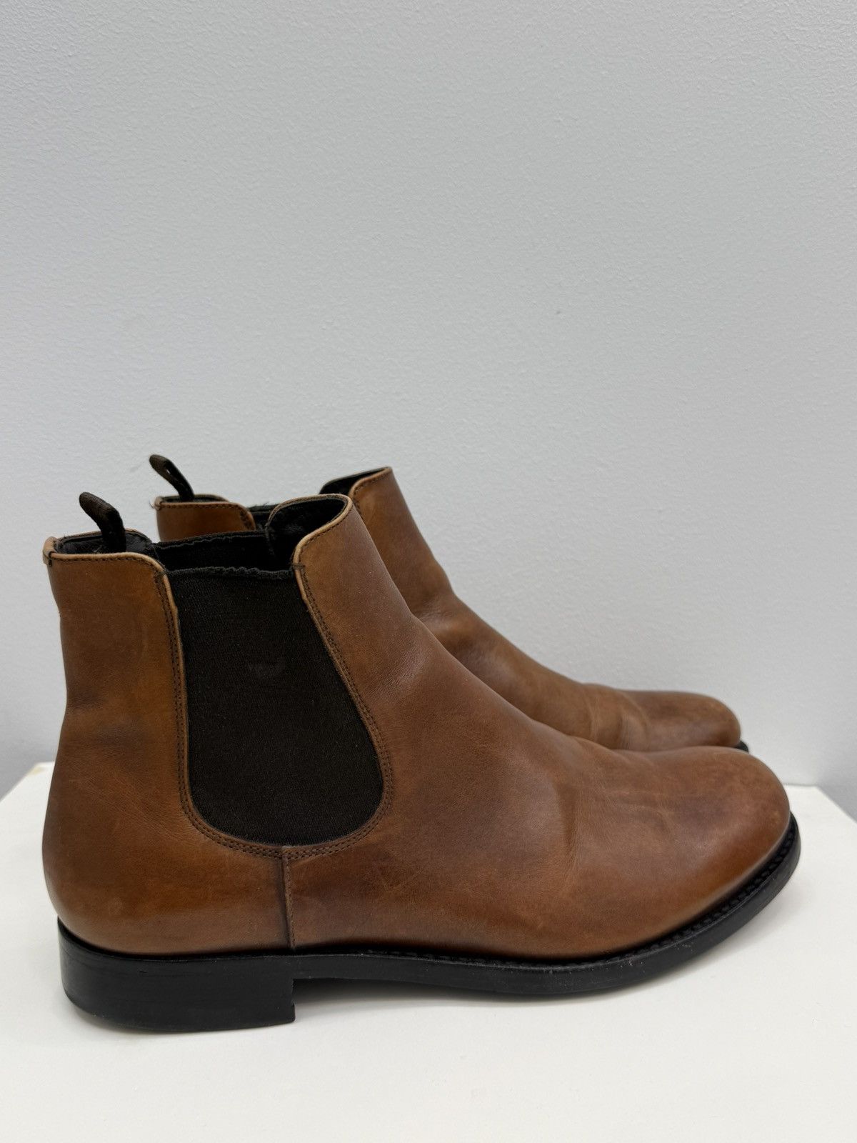 Prada Prada Leather Chelsea Boots Size US 6 / EU 39 - 2 Thumbnail