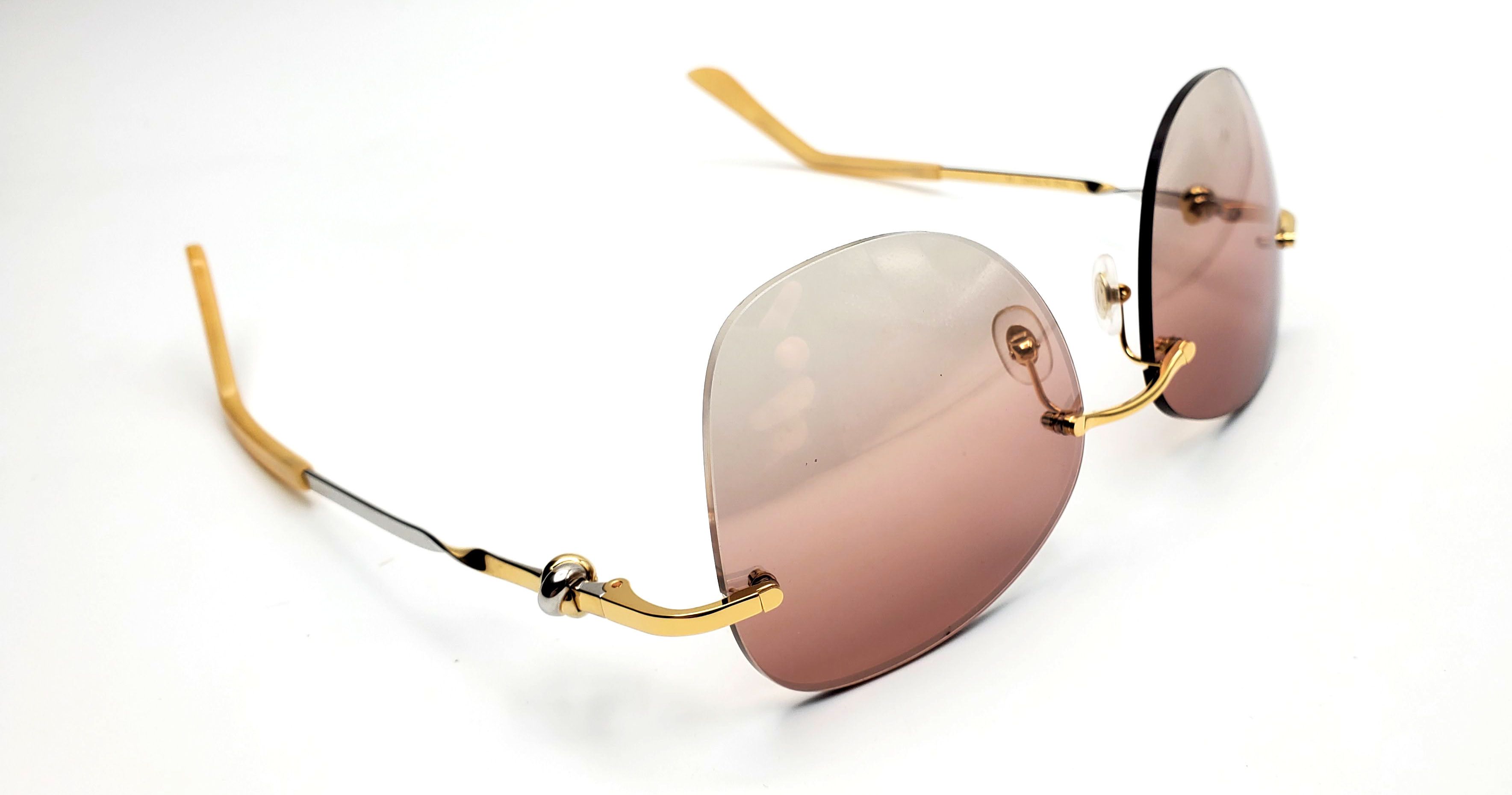 Cartier NEW! Cartier Gold Sunglasses CT00915 Size ONE SIZE - 11 Thumbnail