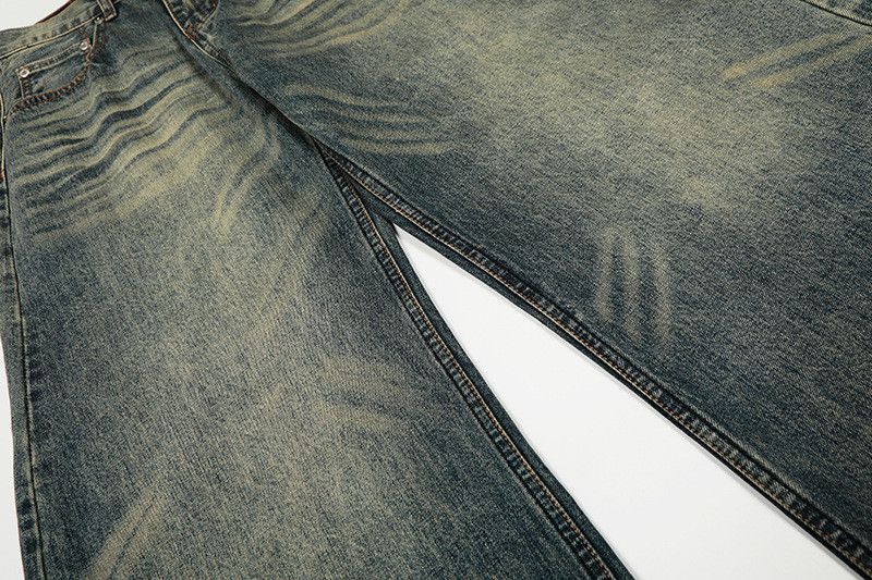 Vintage American retro loose-fitting distressed jeans for men Size US 32 / EU 48 - 4 Thumbnail