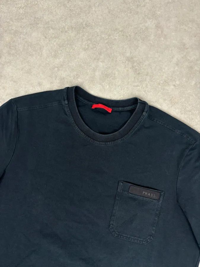 Prada SS2008 Prada Black Chest Pocket T-Shirt Size US S / EU 44-46 / 1 - 4 Thumbnail