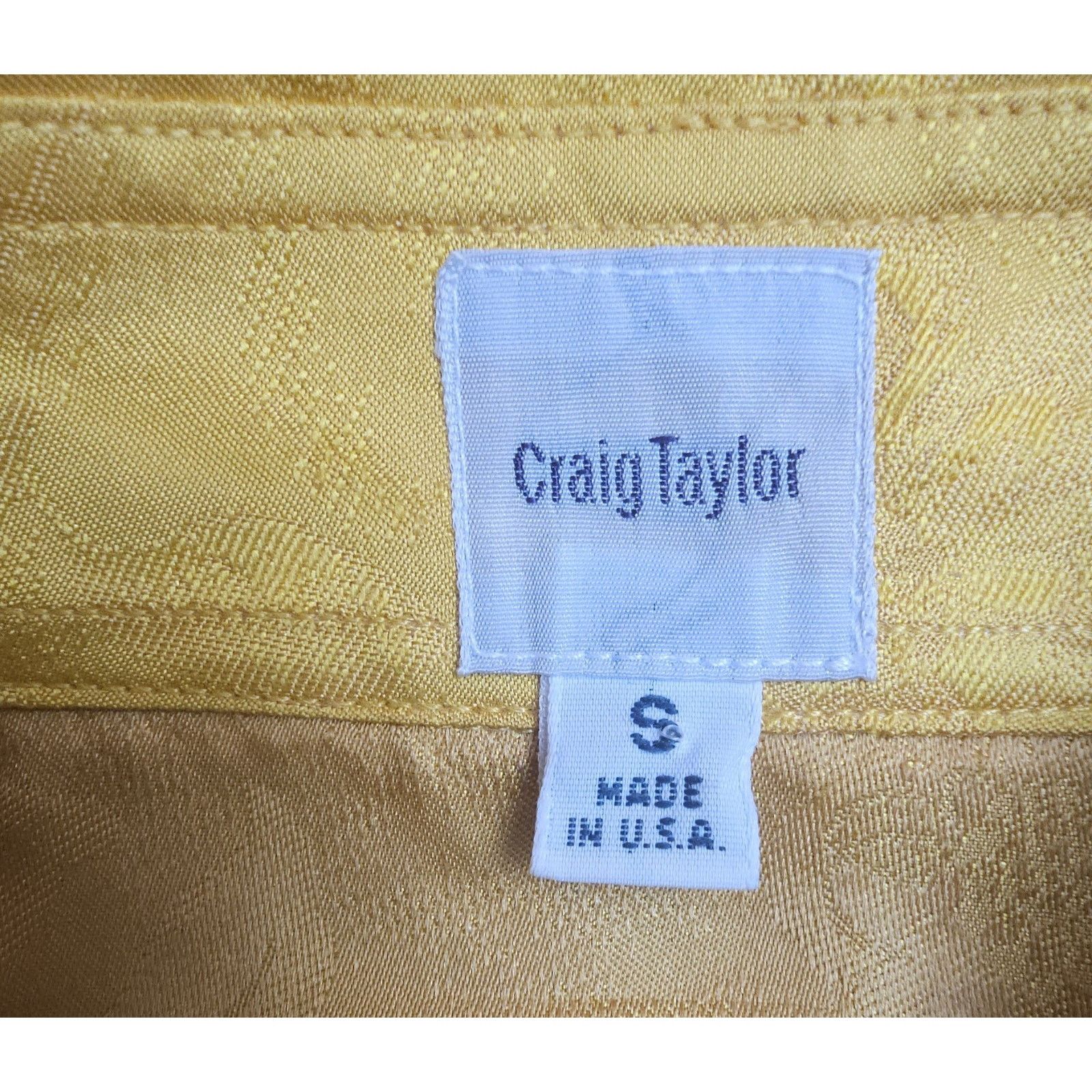 Other Craig Taylor Gold 100 % Silk Blouse Shirt Size Small Size S / US 4 / IT 40 - 6 Thumbnail
