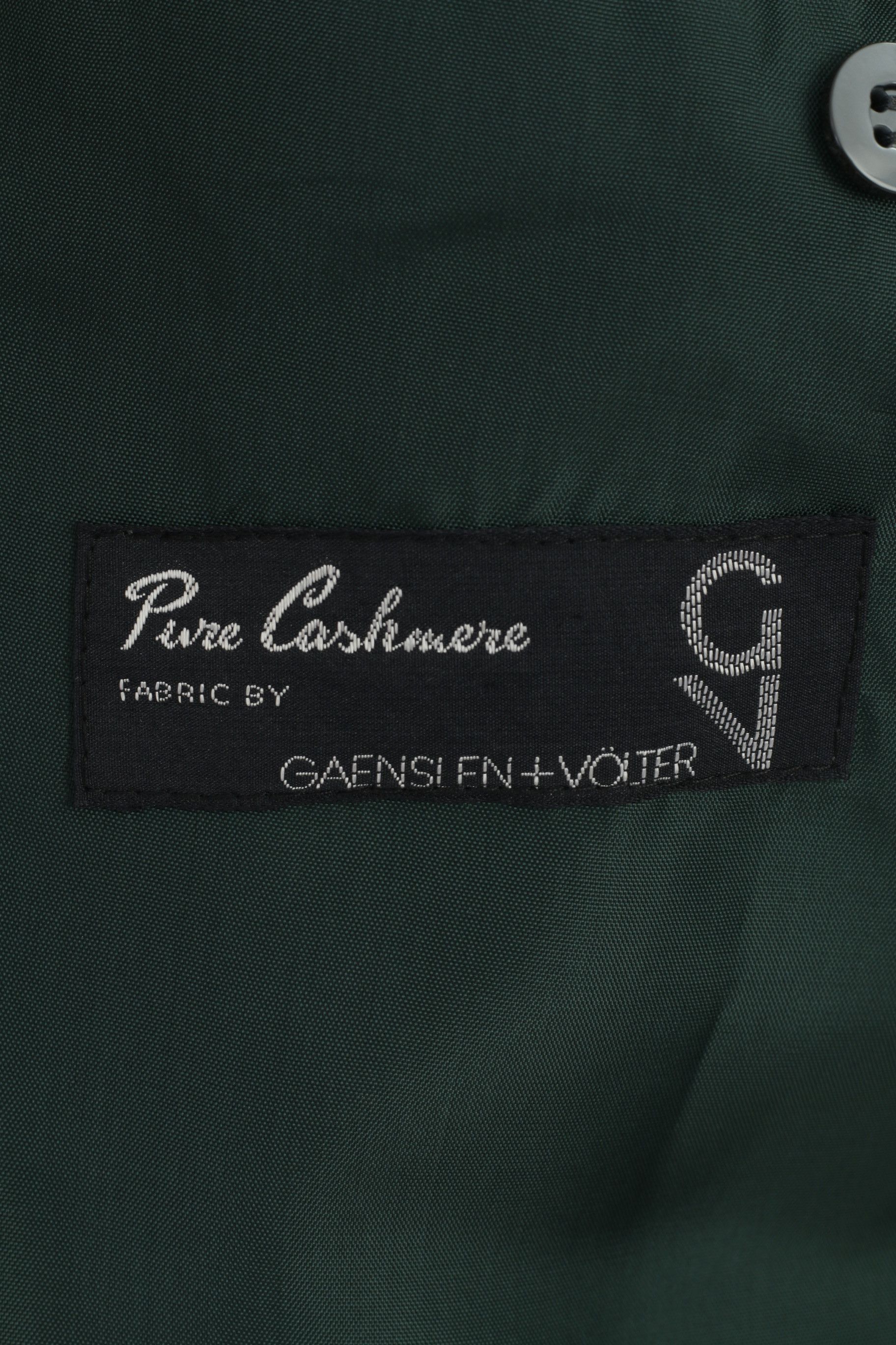 Vintage Creation Gross Men 42 Blazer Green 100% Cashmere 0508 Size 42R - 7 Thumbnail