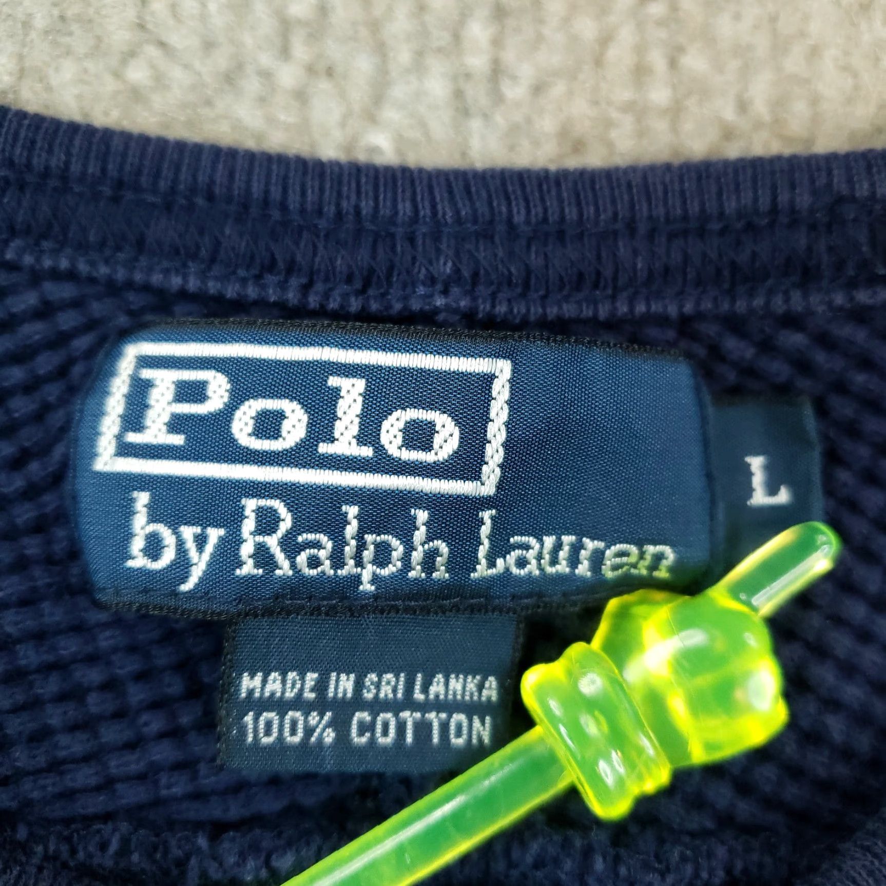 Ralph Lauren Ralph Lauren Polo Mens Large Blue Logo Long Sleeve Thermal Shirt Size US L / EU 52-54 / 3 - 5 Thumbnail