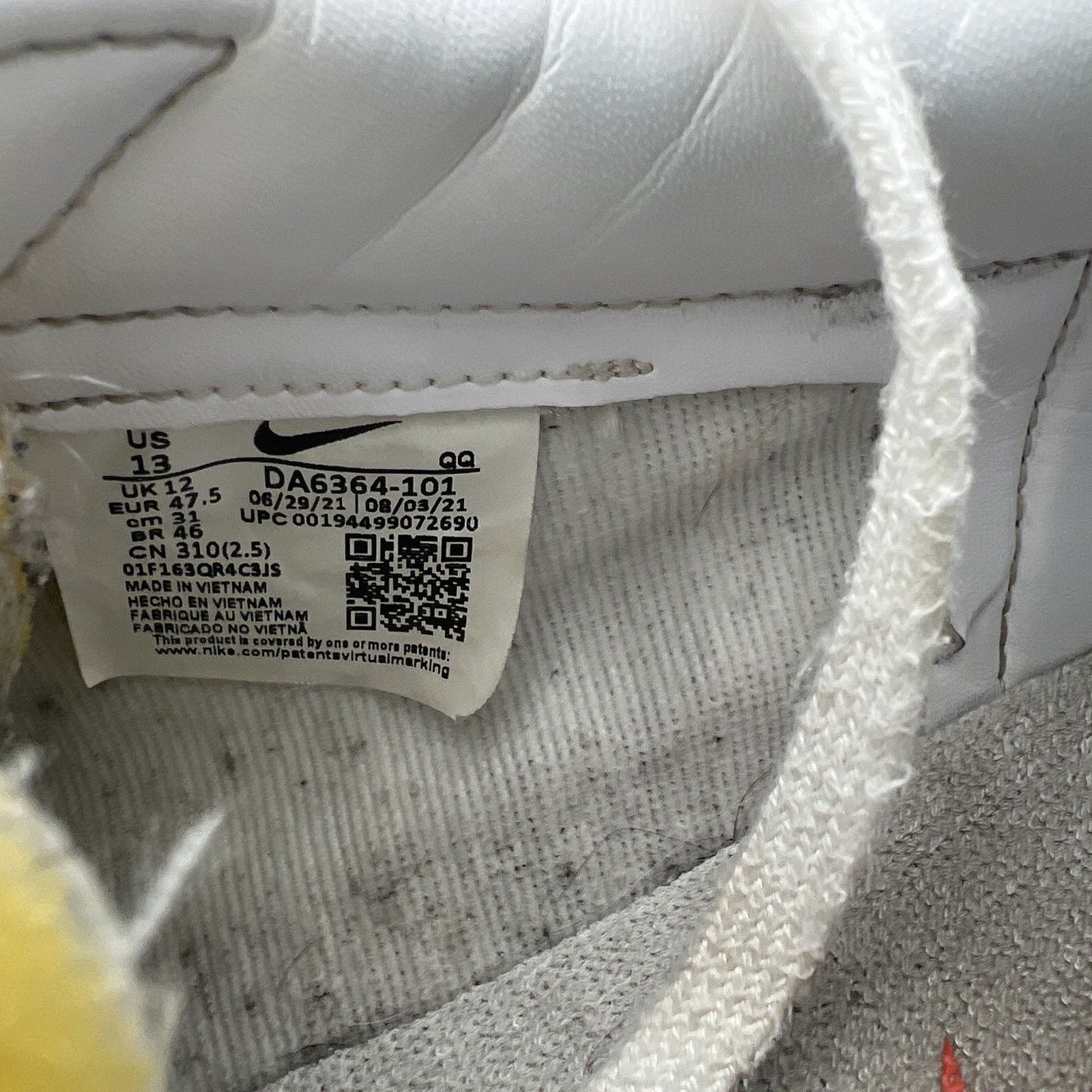Nike Nike Blazer Vintage Low 77 Men's 13 White Casual Shoes Size US 13 / EU 46 - 10 Thumbnail