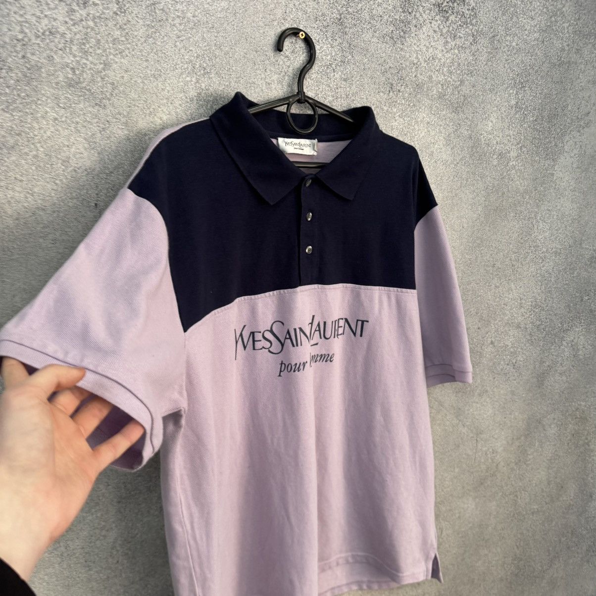 Yves Saint Laurent Vintage Yves Saint Laurent Polo shirt Big Logo Size US XXL / EU 58 / 5 - 4 Thumbnail