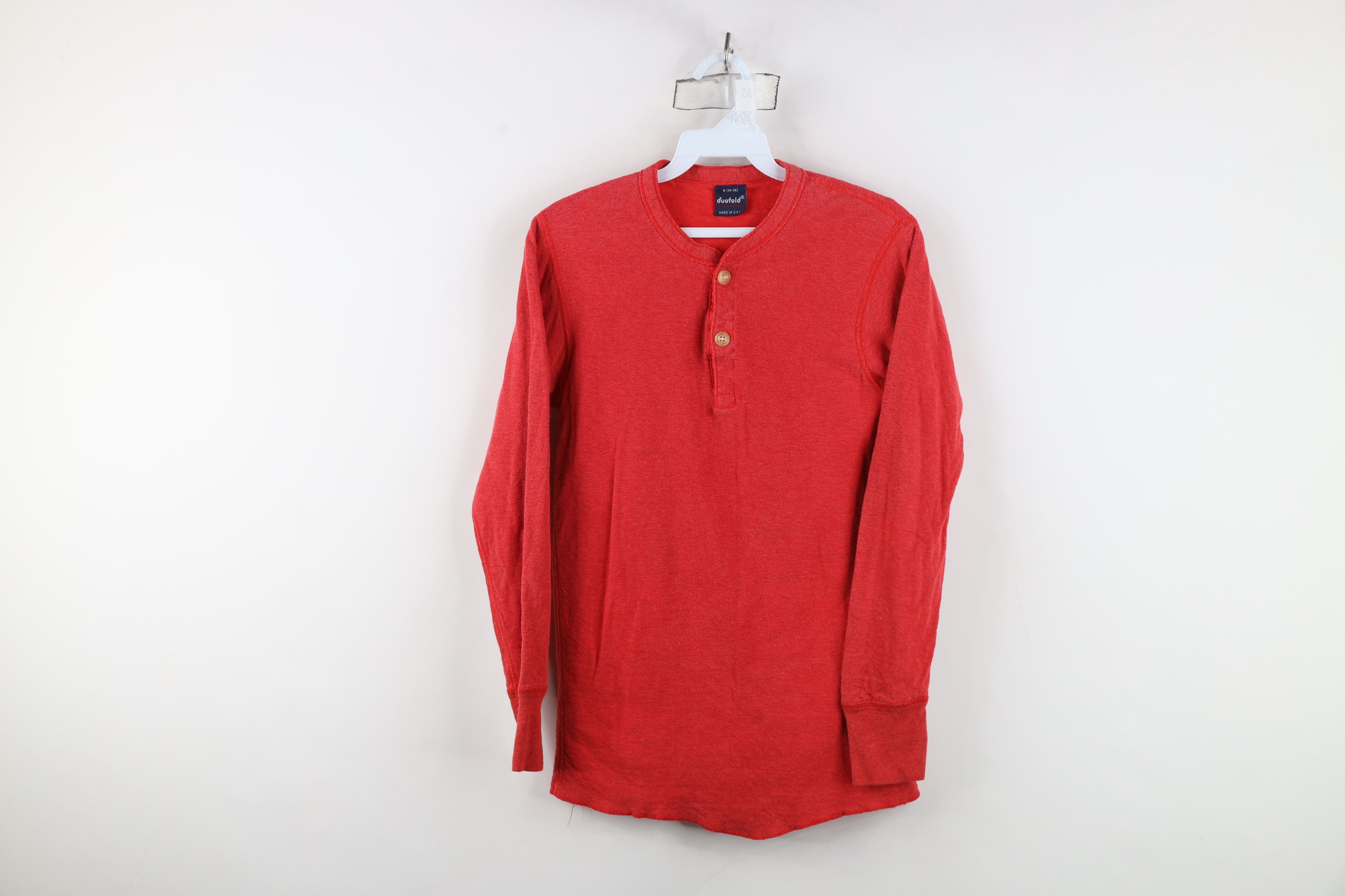 Vintage Vintage 70s Streetwear Double Wall Thermal Knit T-Shirt USA Size US S / EU 44-46 / 1 - 1 Thumbnail
