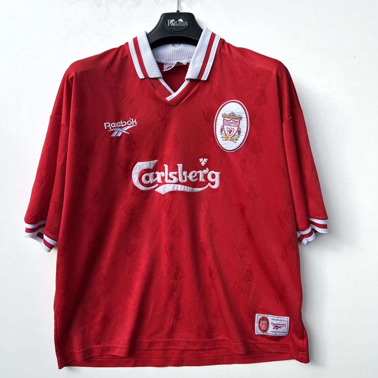 Reebok Liverpool 1996 1998 soccer Jersey football t shirt