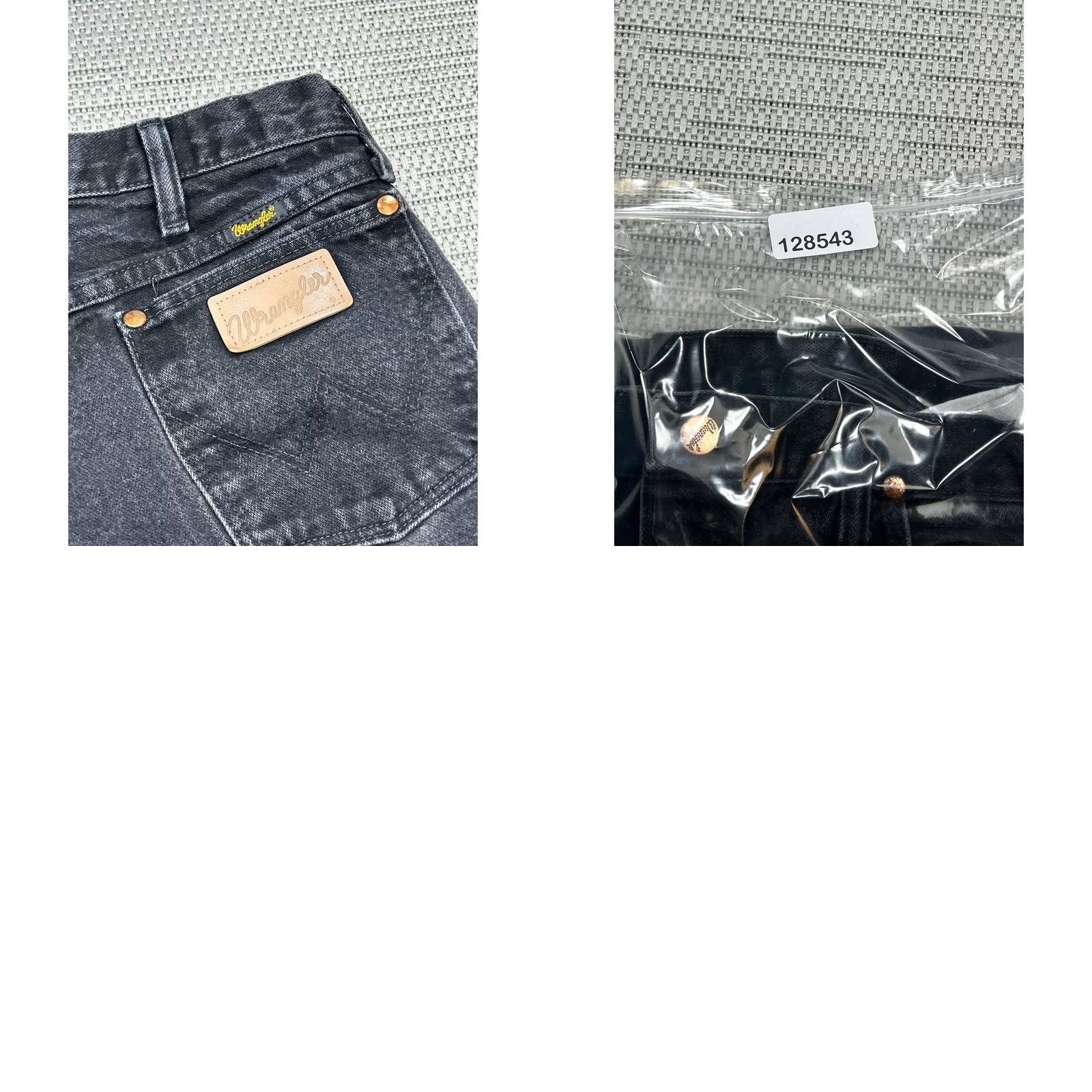 Wrangler Wrangler Cowboy Cut Jeans Men 35 Black Denim Cotton Original Fit High Rise 30x28 Size US 35 - 8 Thumbnail