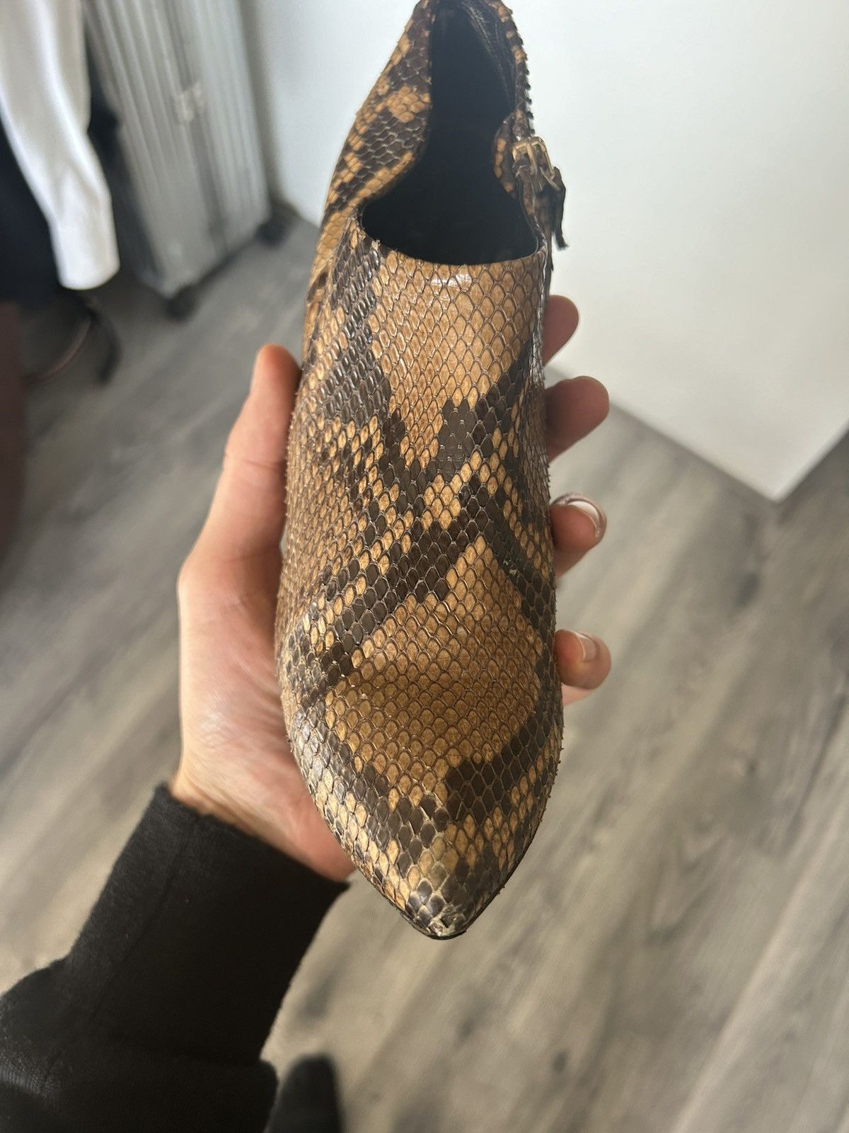 Gucci Gucci Tom Ford Era Python Leather Ankle Boots - Size 37 Size US 7 / IT 37 - 5 Thumbnail