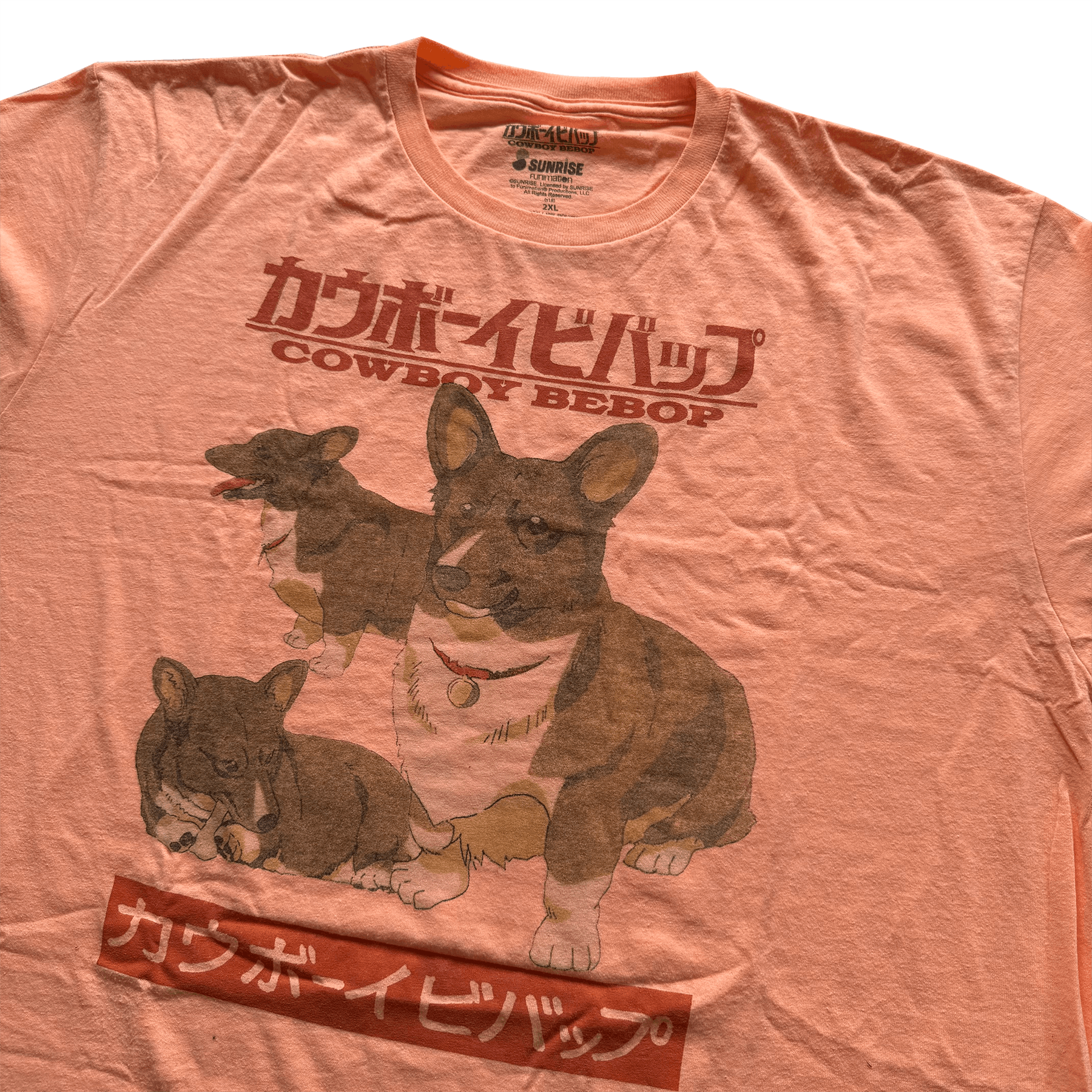 Vintage 2010s Vintage Cowboy Bebop Ein Corgi Sunrise Funimation Tee Size US XXL / EU 58 / 5 - 3 Thumbnail