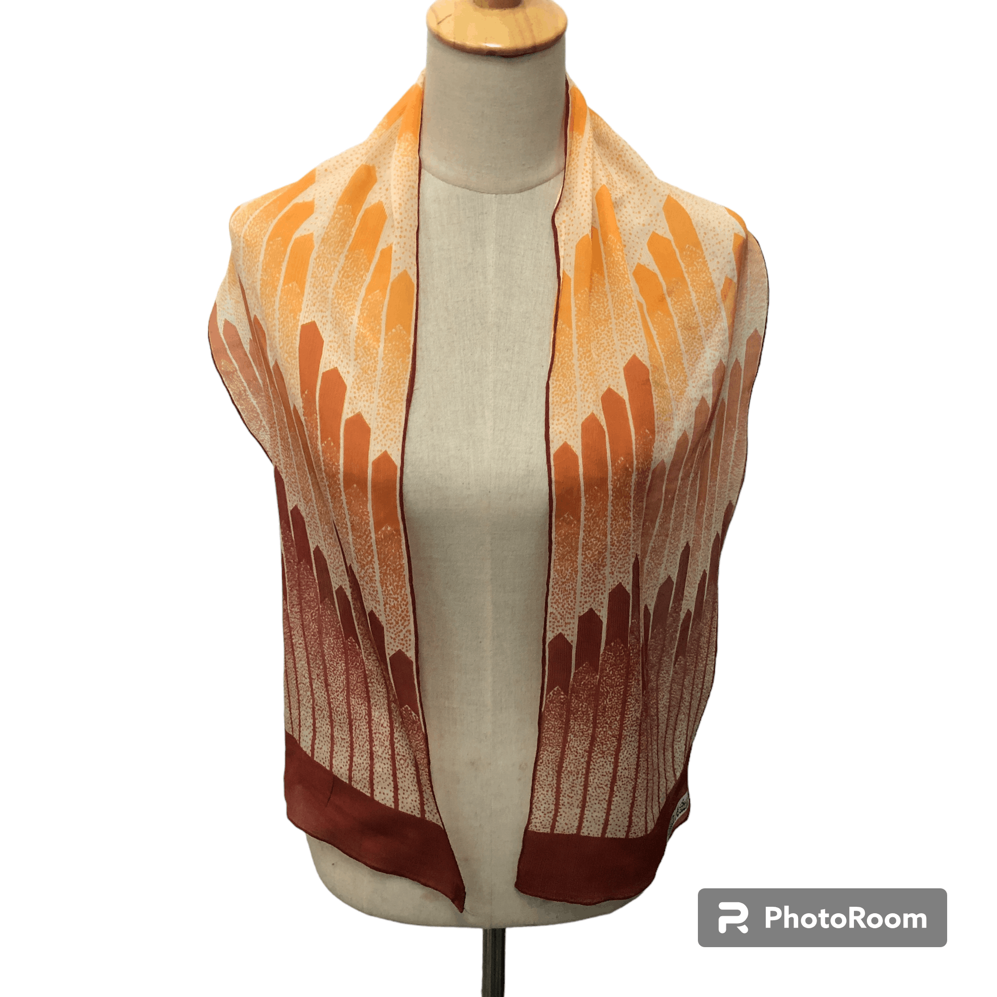 Japanese Brand Pierre Kittler Hand Rolled Abstract Stole Silk Scarf M1011 Size ONE SIZE - 1 Thumbnail